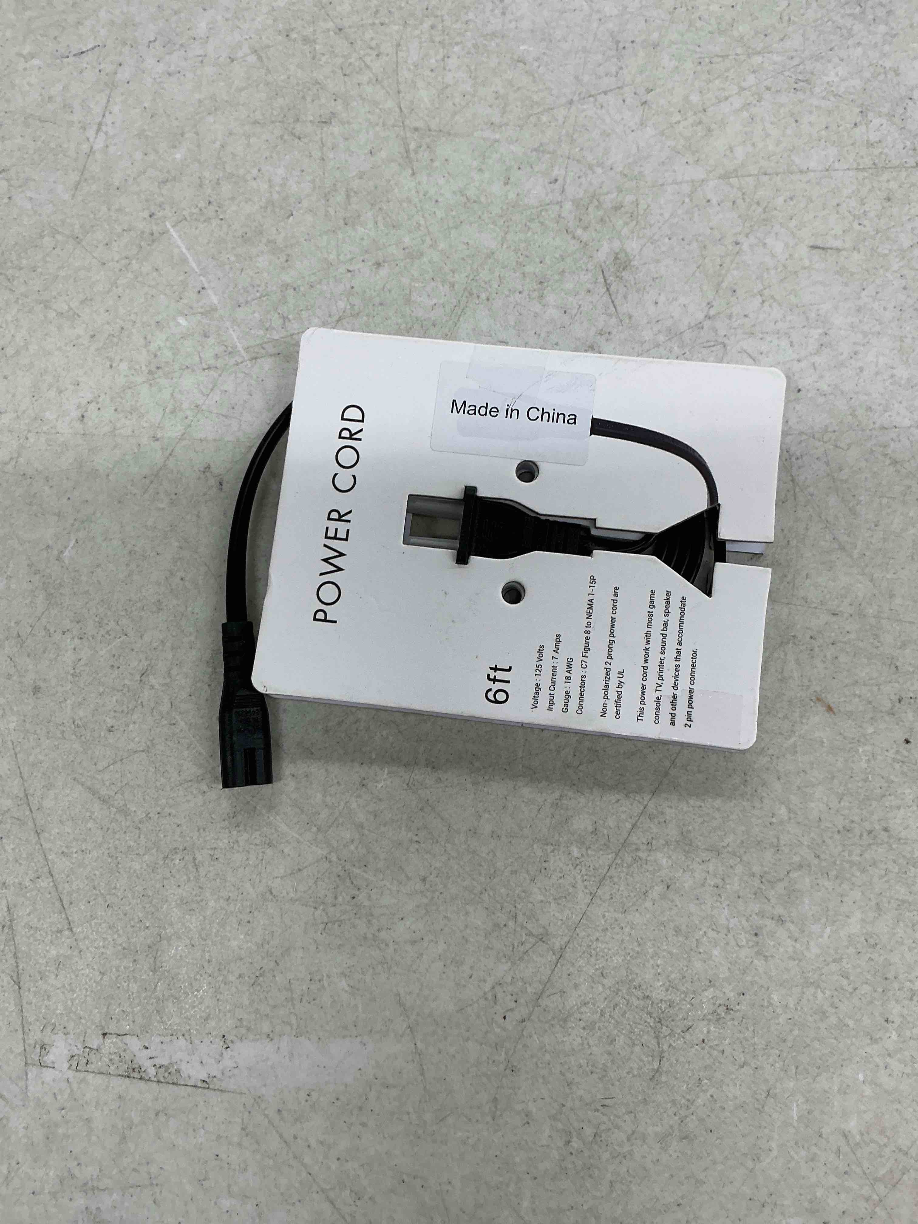 Condition photo showing Good Condition for power cord for jbl partybox 100 110 200 300 310 710 1000 on-the-go speaker, onn party speaker, jbl soundbar 2 prong power cable replacement 6 ft
