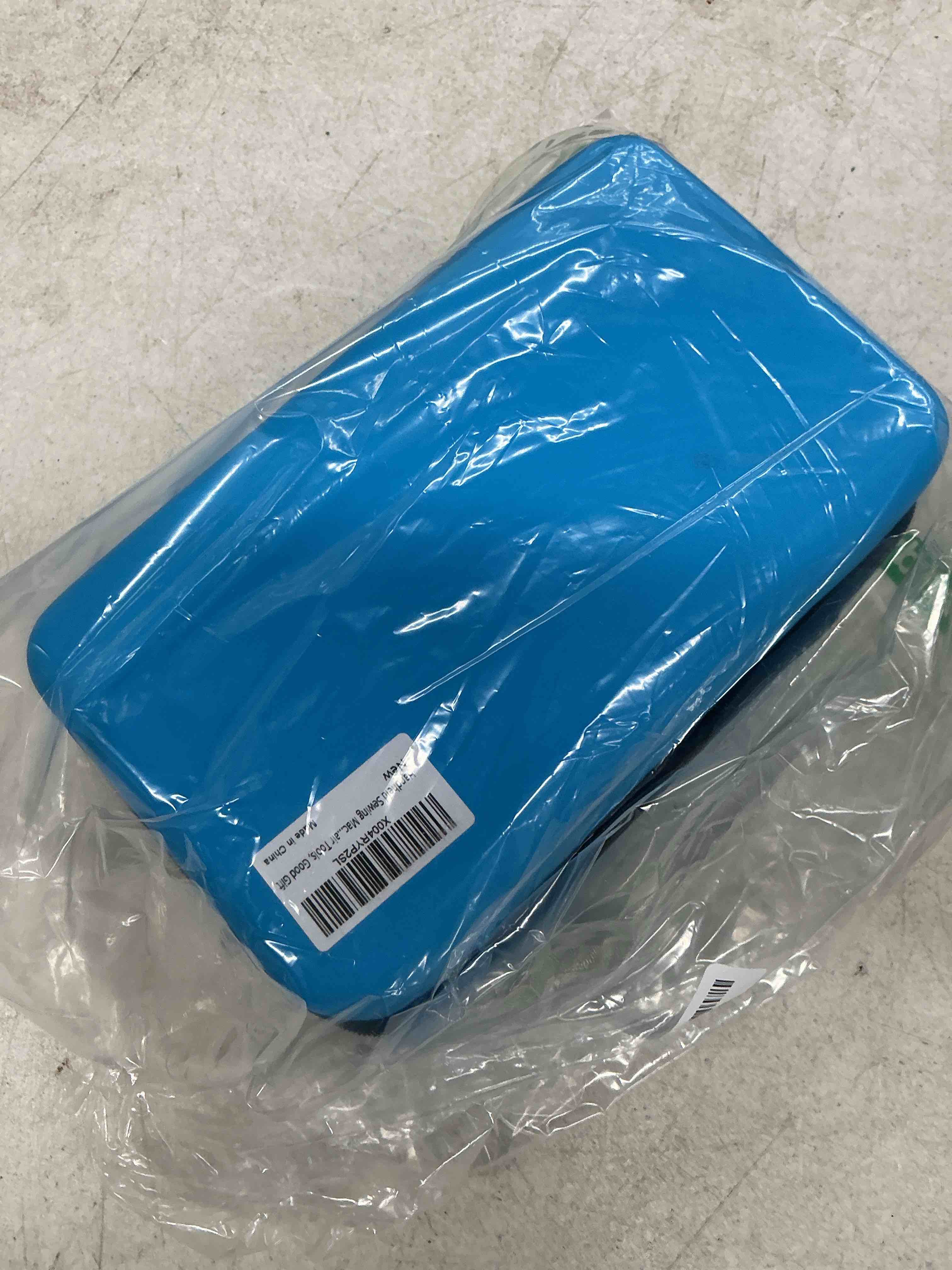 Condition photo showing Good Condition for handheld sewing machine heavy duty, with blue leather storage case and 110-piece sewing kit, mini portable, ideal for adults & beginners, complete set of quick home clothing repair tools, good gift