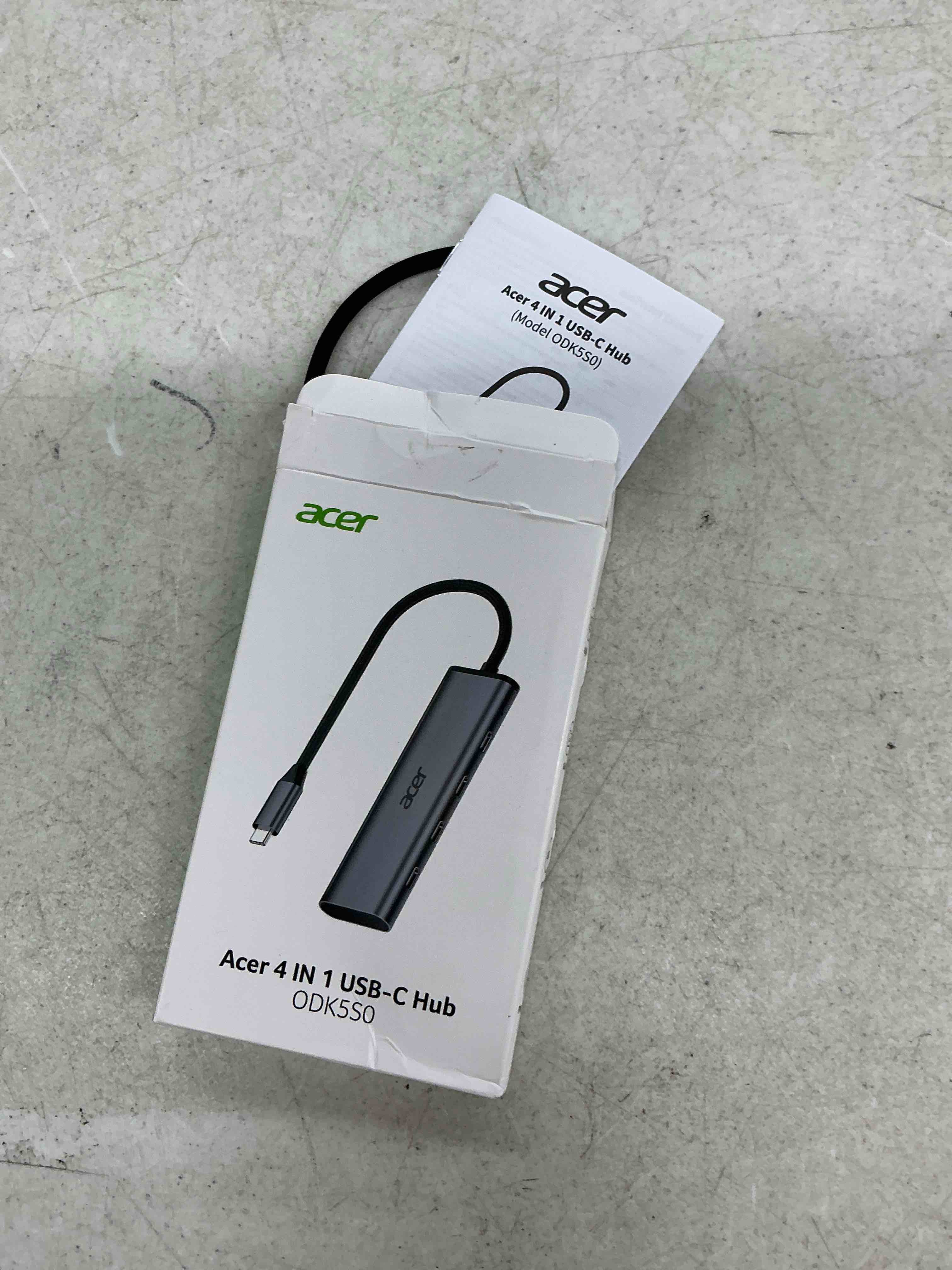 Condition photo showing Good Condition for acer 10gbps usb c hub with 4k@60hz usb-c display output, 4-port usbc splitter with 100w pd, 2*usb-c 3.2 data transfer, usb c dongle for laptop, macbook neo/pro/air, ipad pro and type-c devices