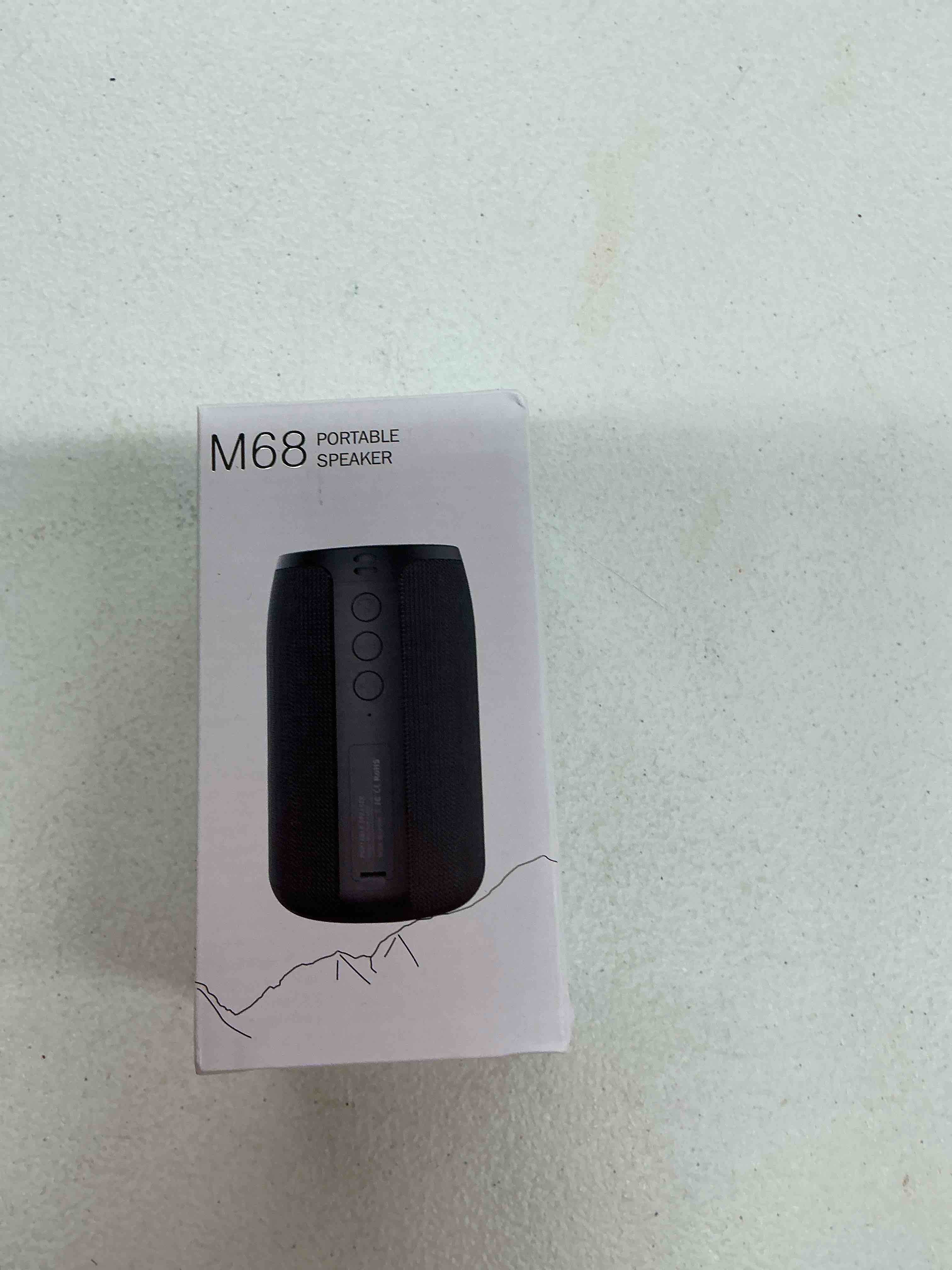 Condition photo showing New/Like New for musibaby m68 portable bluetooth speaker, bluetooth speakers wireless with deep bass, small waterproof speaker for home and outdoor use, dual pairing, fm radio, usb/aux input, 24h playtime,black black m68