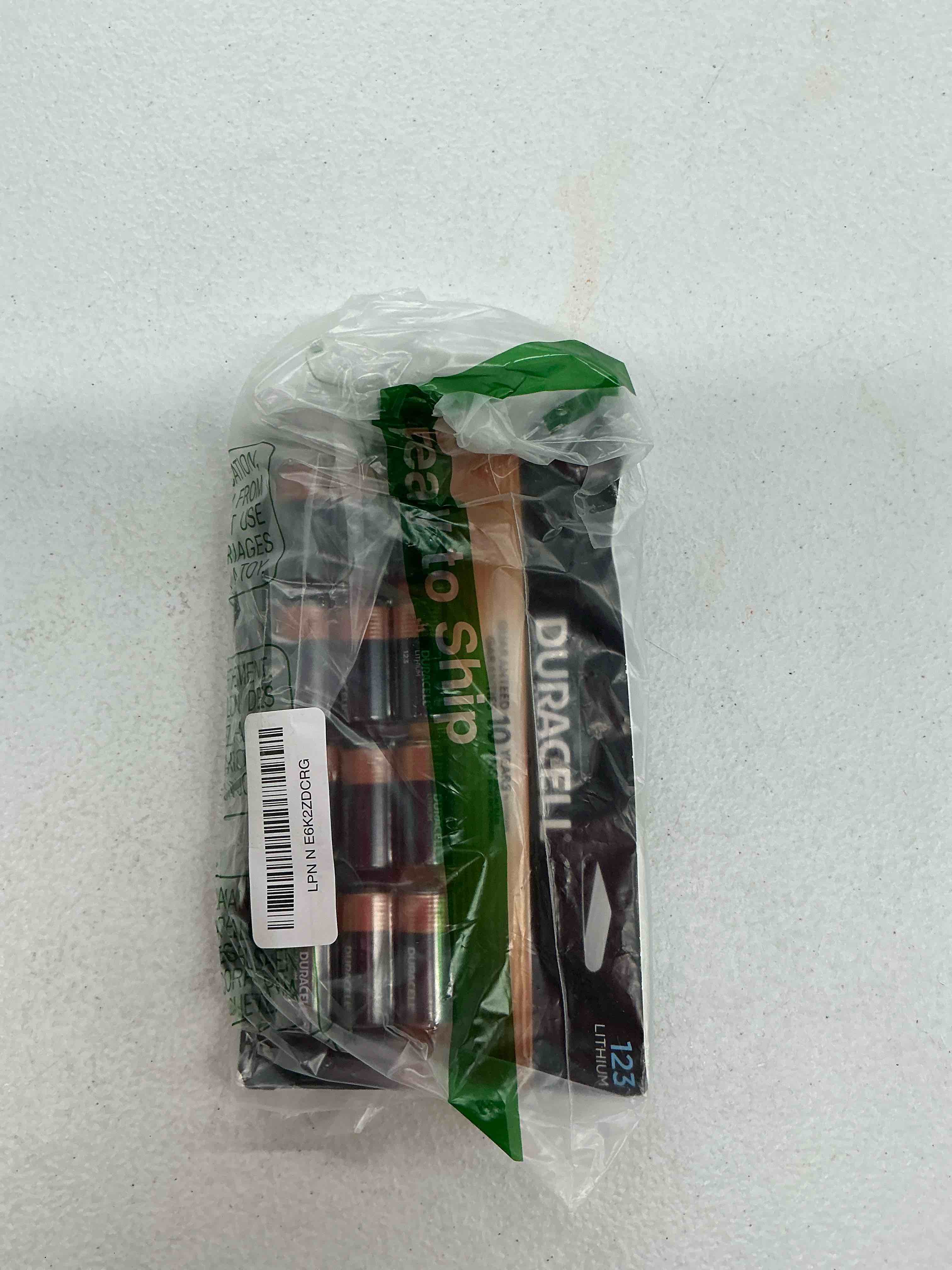 Condition photo showing Good Condition for duracell cr123a 3v lithium battery, 12 count, 10-year storage, high power