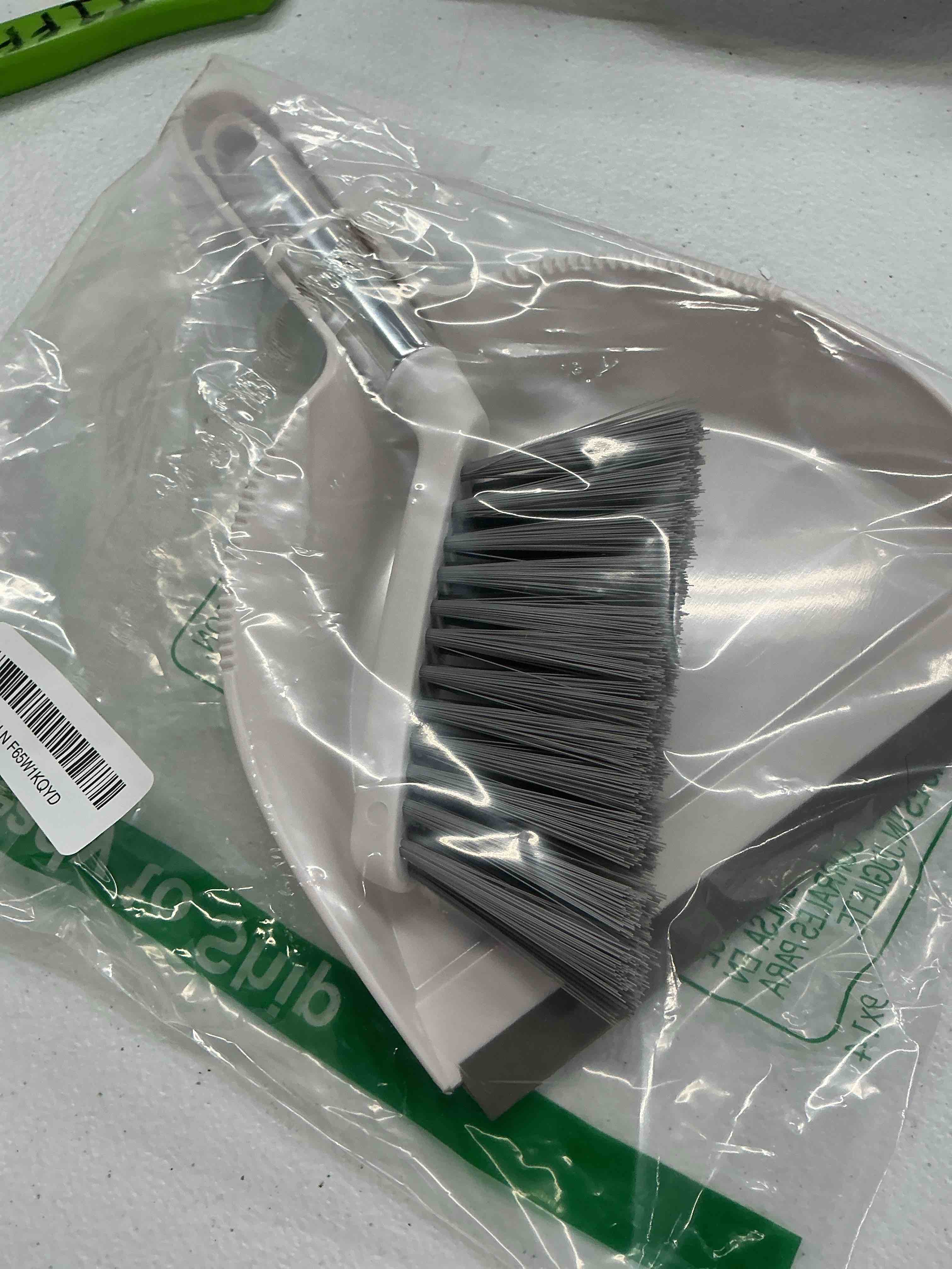 Condition photo showing Good Condition for small broom and dustpan set, dustpan and brush set, small brush and dustpan set, hand broom and dustpan set, mini handheld with home, desktop, kitchen, pet white