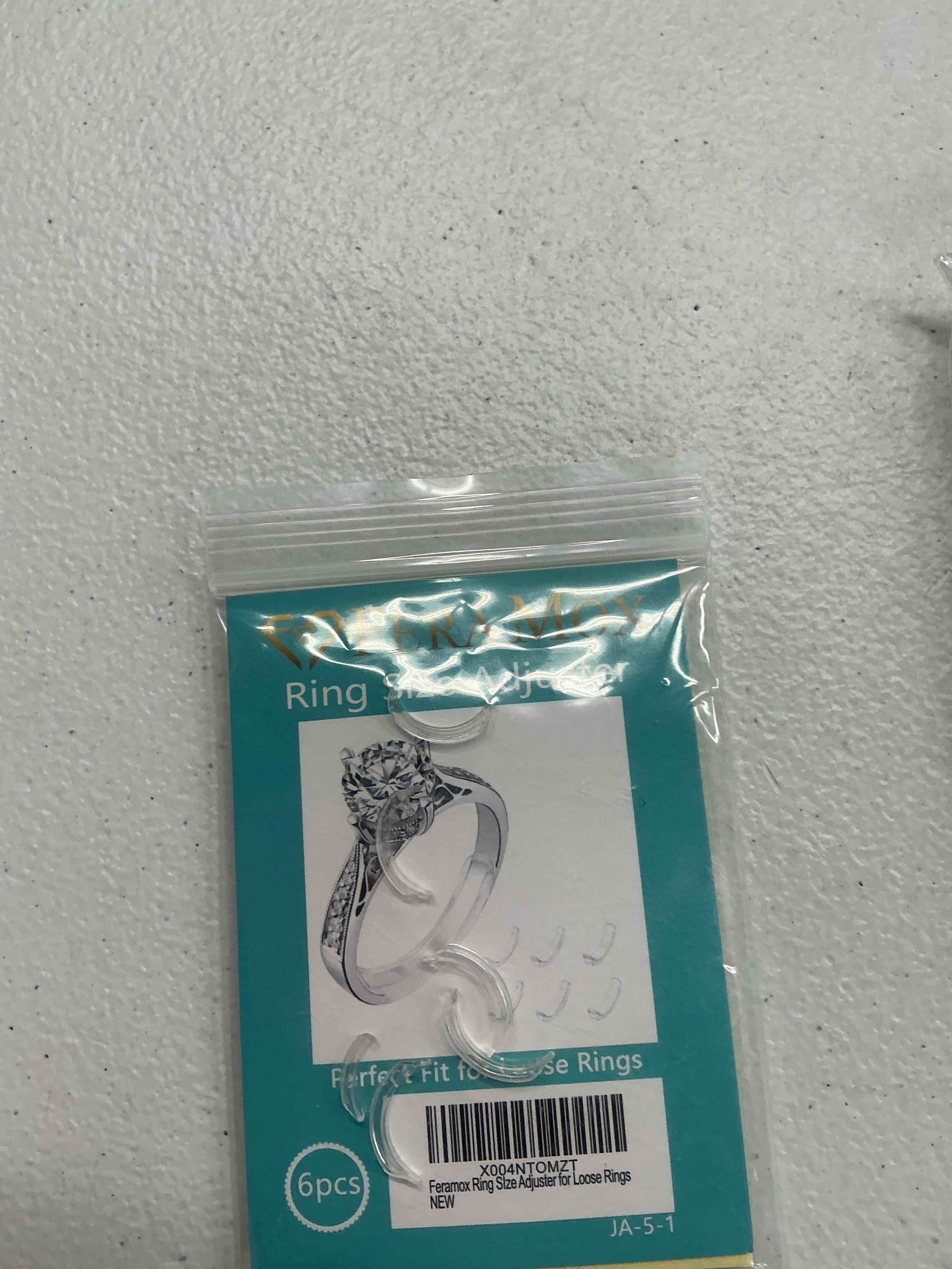 Condition photo showing Good Condition for invisible ring size adjuster for loose rings ring adjuster fit any rings, assorted sizes of ring sizer (2)-6pcs,1-3mm