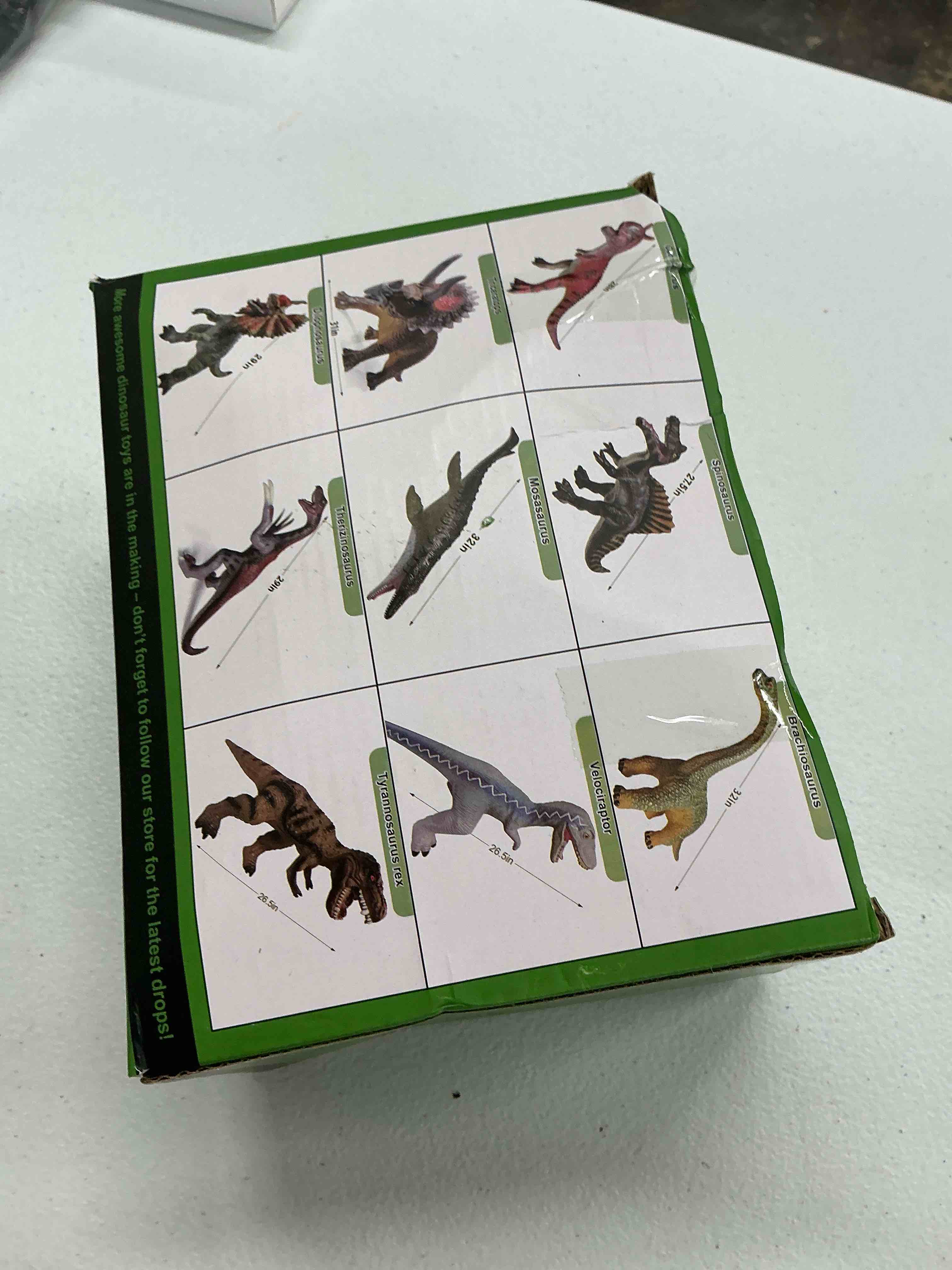 Condition photo showing Good Condition for gzsbaby big dinosaur toys for toddlers-28 inches tyrannosaurus rex dinosaur figures, jumbo realistic dinosaur toys for boys girls gift, kids ages 1 2 3 4 5 6 7 8 (brown)