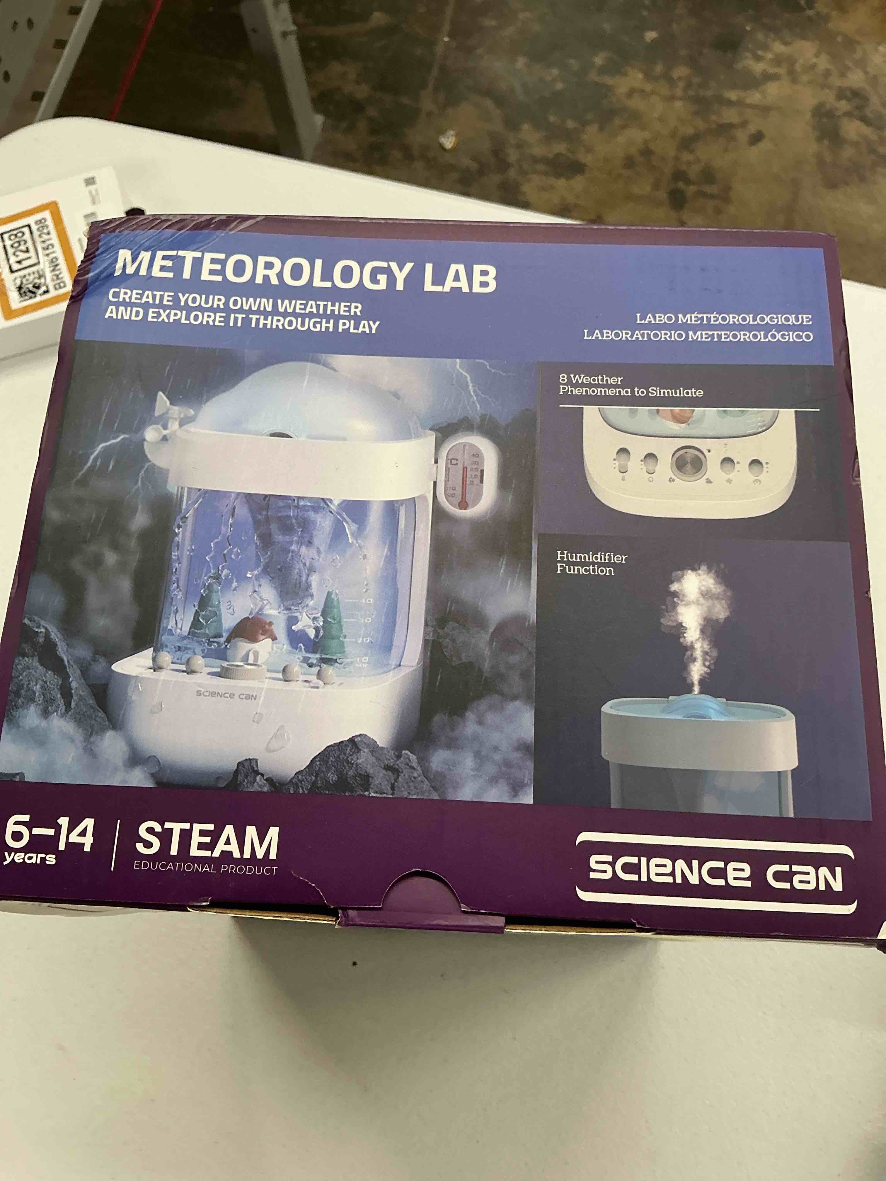 Condition photo showing Good Condition for science can stem kits for kids age 6-8, multifunctional 3-in-1 weather station for kids, educational science kits with 8 weather, humidifier & white noise mode, birthday gifts for 5 6 7 8 girls boys