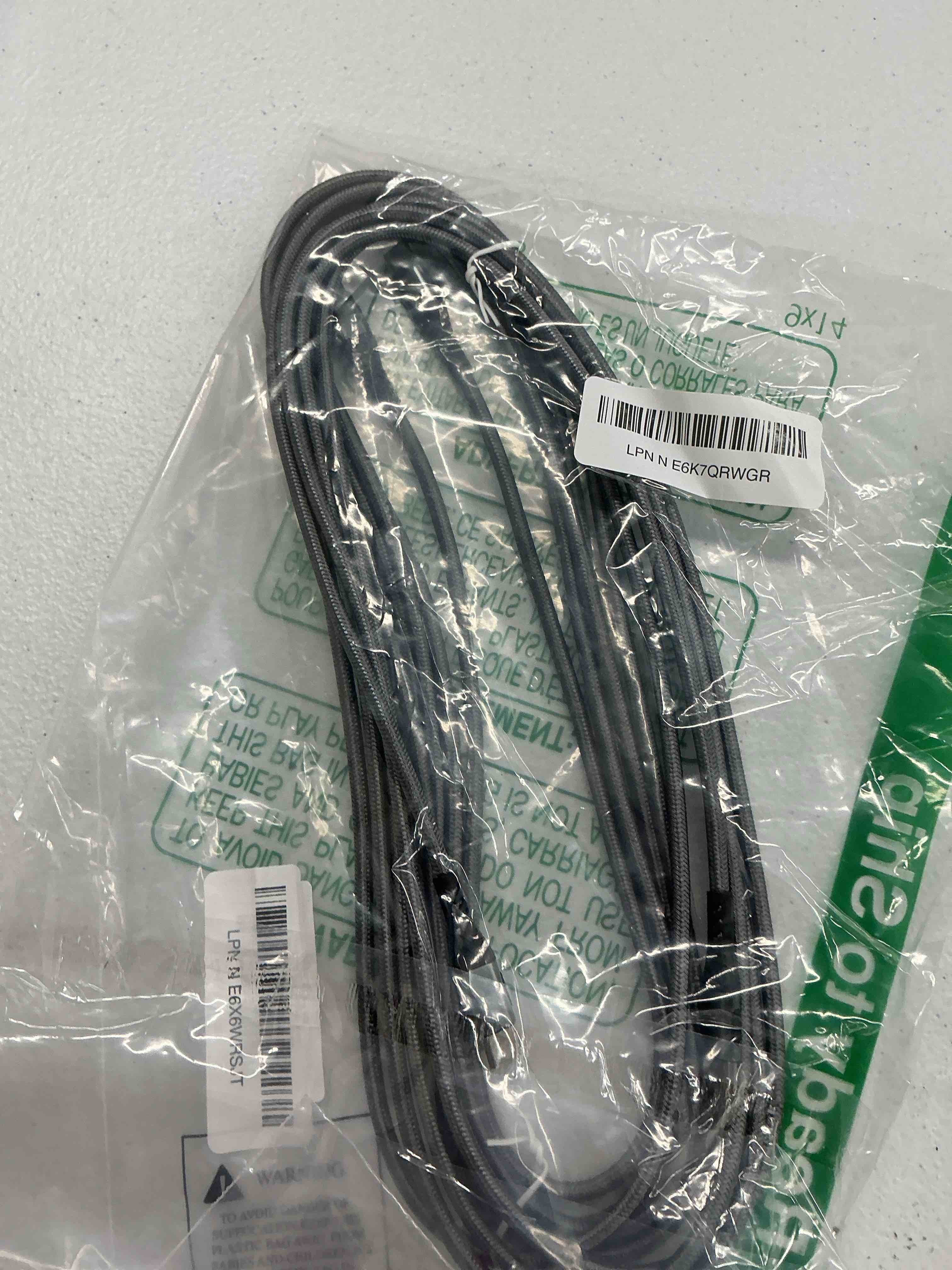 Condition photo showing Good Condition for durcord 2pack 10ft usb c charger cable - 100w fast charging for android/phone/pad, type c to type c compatible with iphone 17/16/15 pro plus max silver silver 100w usb-c 10ft