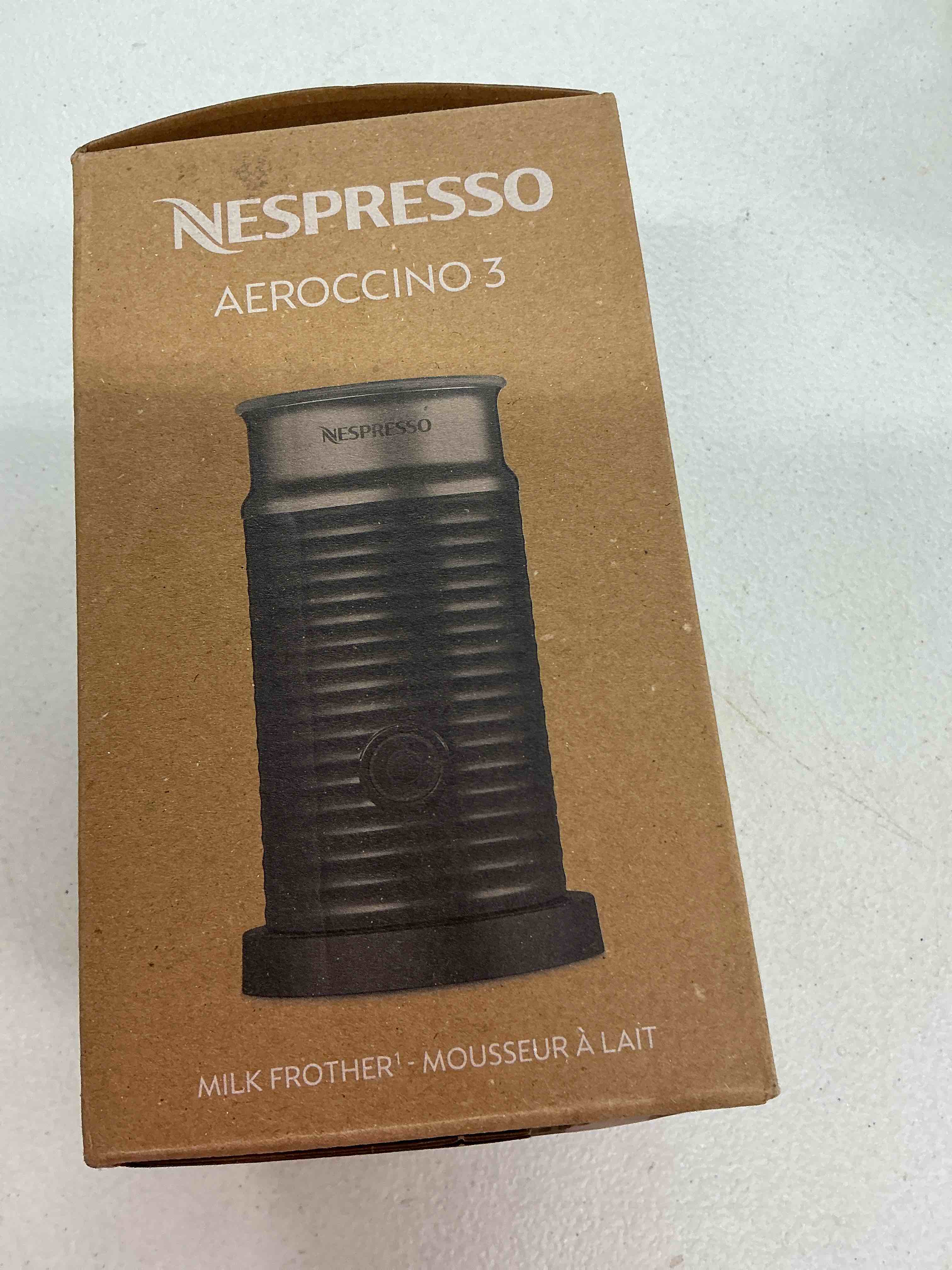 Condition photo showing New/Like New for nespresso aeroccino 3 milk frother, black, steel black one size