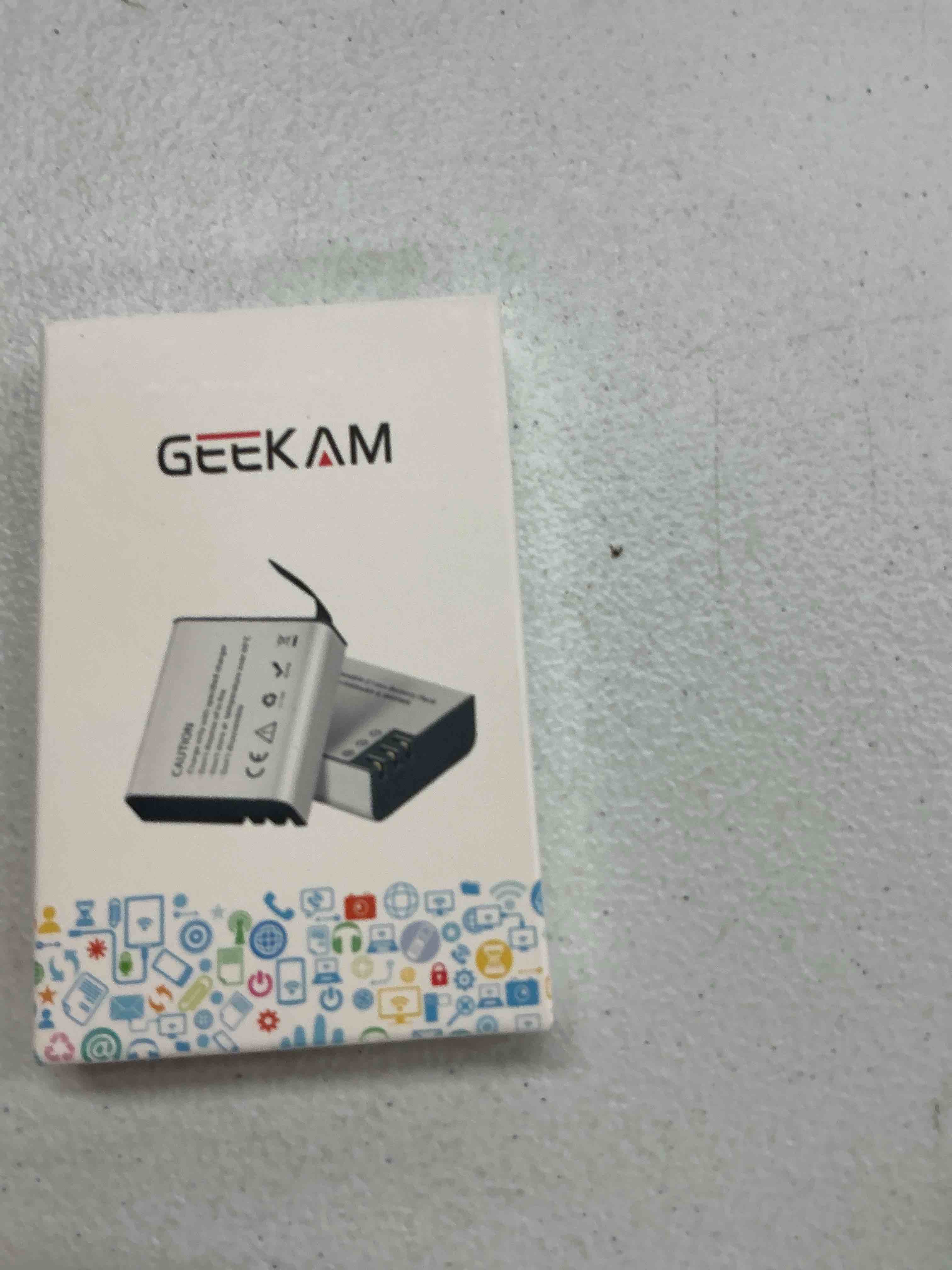 Condition photo showing Good Condition for 1350mah action camera battery 2-pack for select models, rounded-edge | compatible for akaso ek7000/brave 4/v50x, apexcam, cooau, dragon touch, crosstour, campark, apeman, exprotrek, s009r, pg1050