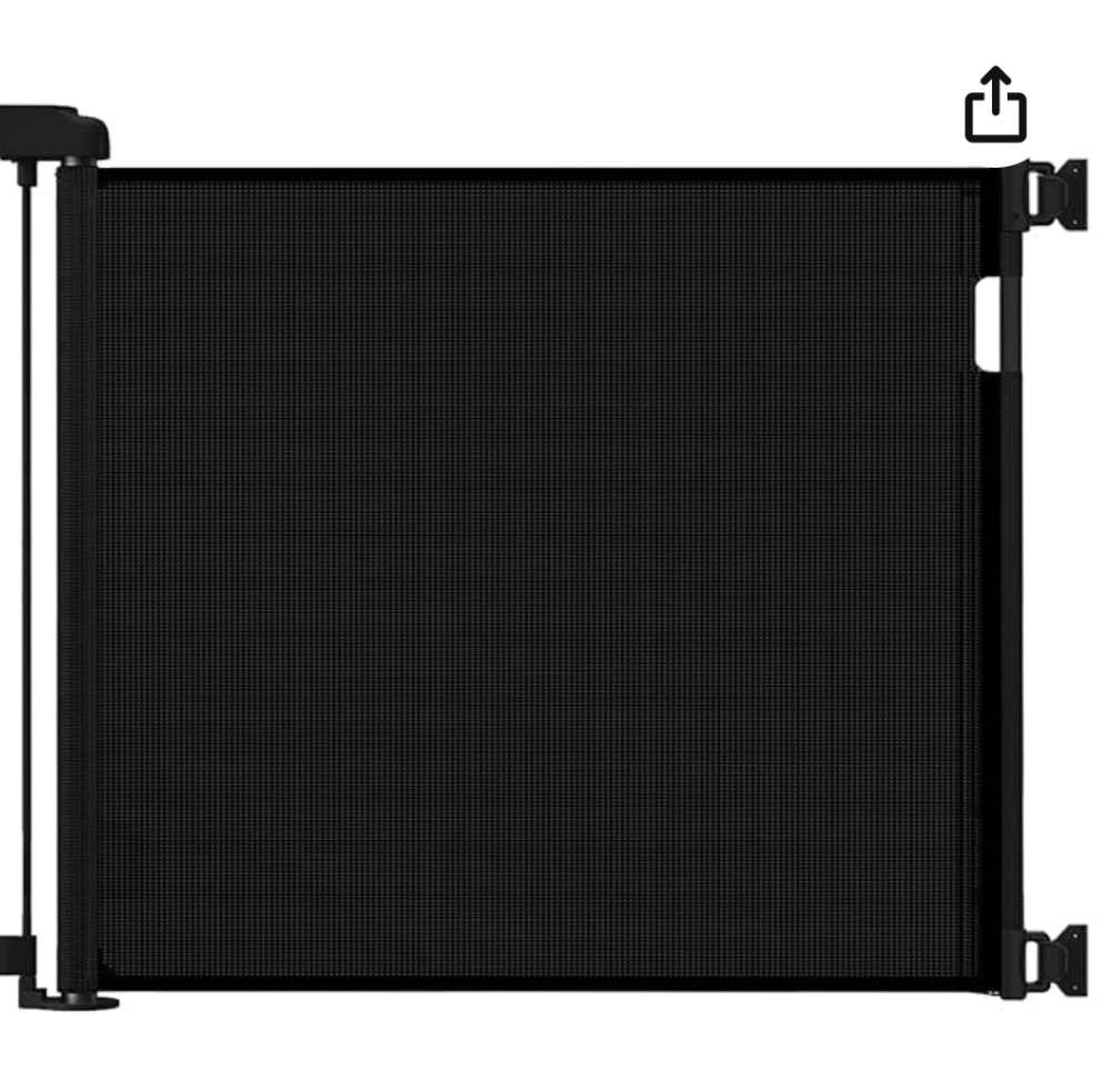 Veraste Retractable Baby Gate for Doorways and Stairs, Mesh Safety Gate for Pet, Indoor & Outdoor Use, One-Hand Operation, Easy Installation, 33.6" Tall, Expands similar 