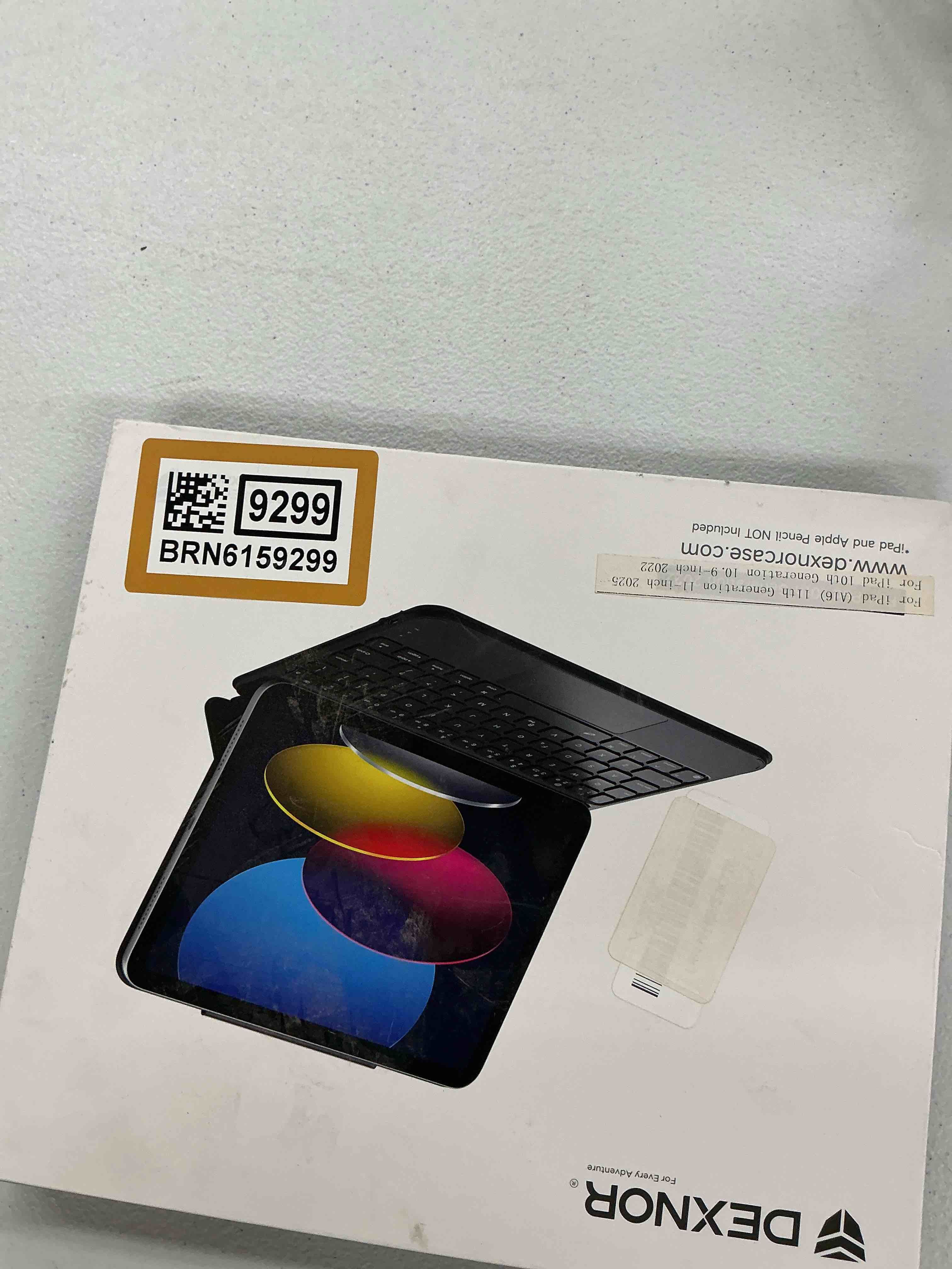 Condition photo showing Good Condition for dexnor for ipad (a16) 11th/10th generation case with keyboard ultra-thin magnetic folio keyboard case trackpad pencil holder backlit rechargeable for ipad a16 11" 2025/10th gen 10.9" 2022, purple purple-ipad a16/10th gen