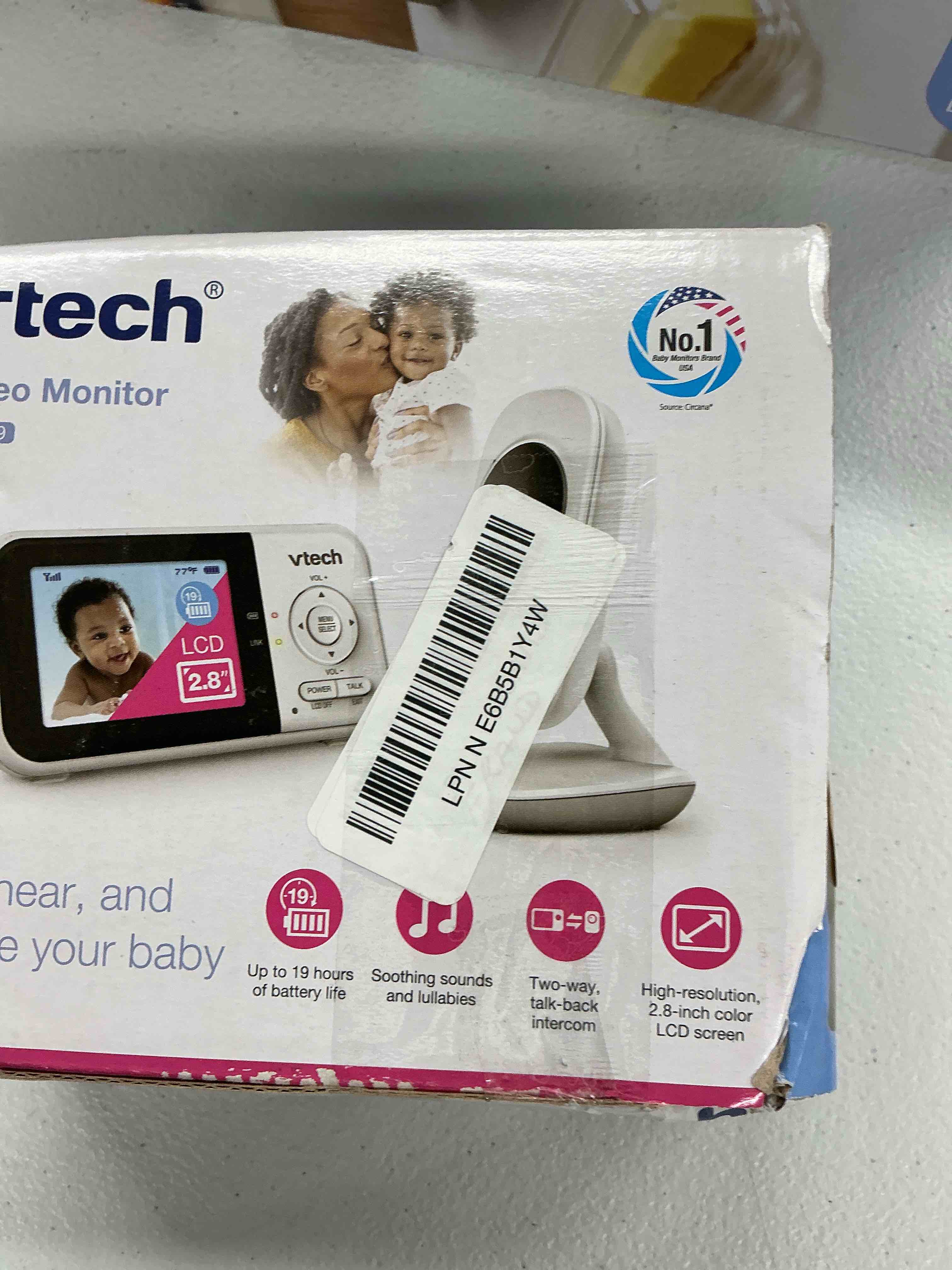 Condition photo showing Good Condition for vtech vm819 non-wifi video baby monitor with camera - 2.8" screen, 1000ft range, 19hr battery life, night vision, temperature sensor, lullabies, 2-way talk - secure private fhss transmission vm819-1 1 camera