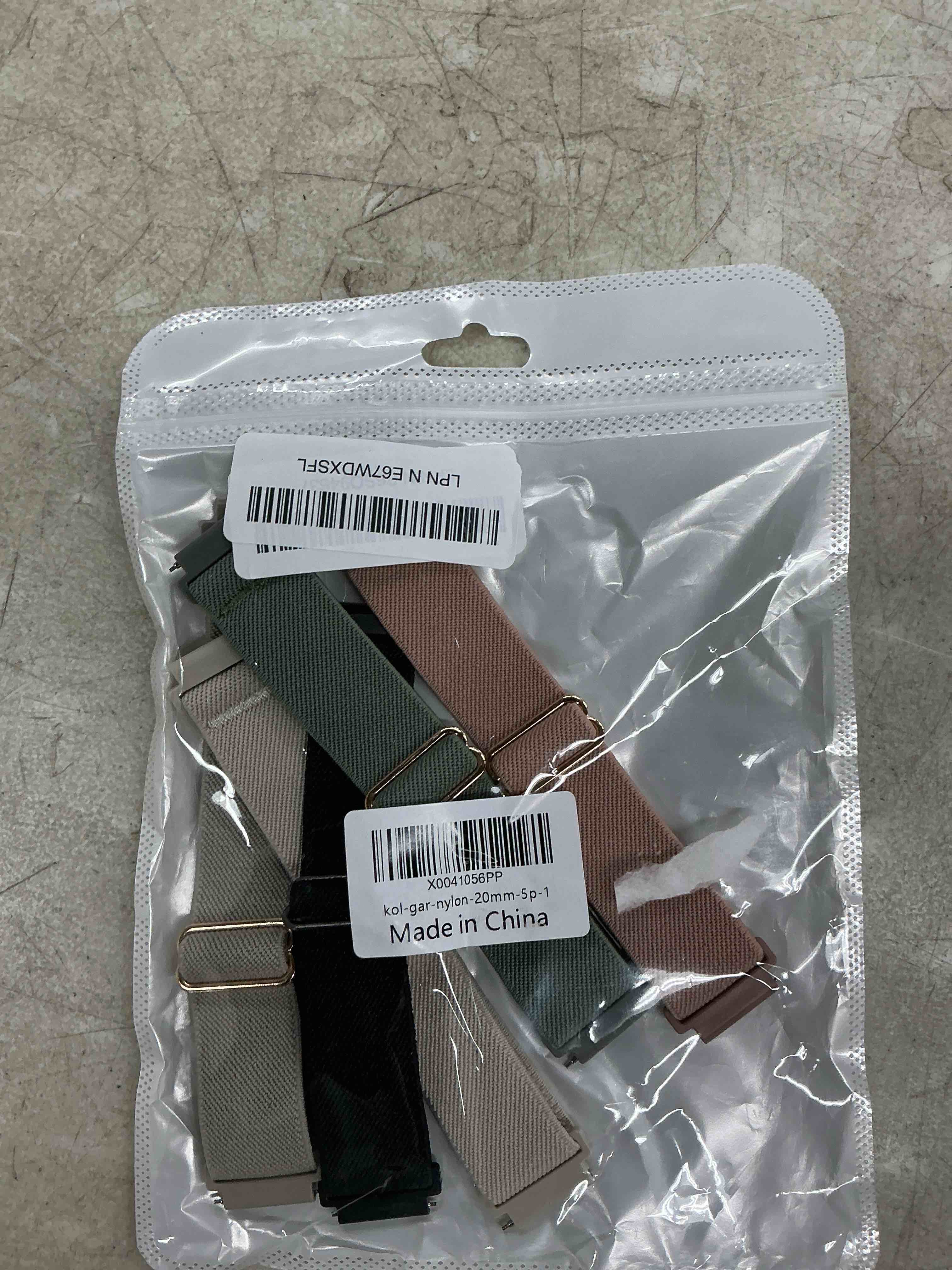 Condition photo showing Good Condition for 5 pack stretchy nylon watch bands compatible with garmin vivoactive 5/6/forerunner 55/165,20mm soft elastic fabric adjustable replacement sport straps for garmin venu sq 2 women men black/starlight/rose pink/cactus/stone