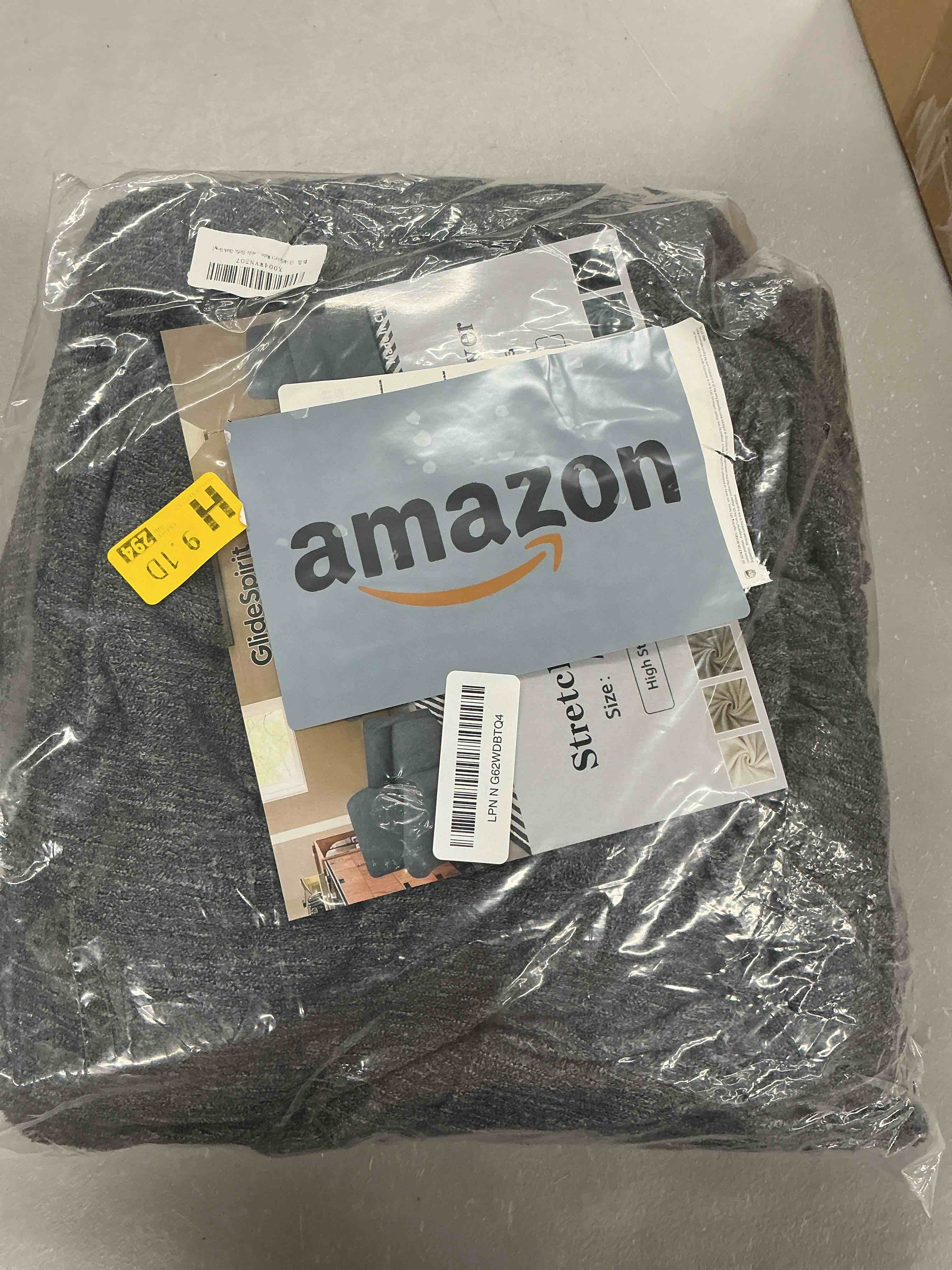 Condition photo showing Good Condition for waterproof couch cover, stretch non-slip sofa slipcover with elastic bottom that stays in place - leakproof furniture protector for kids and pets - washable (sofa, dark gray)
