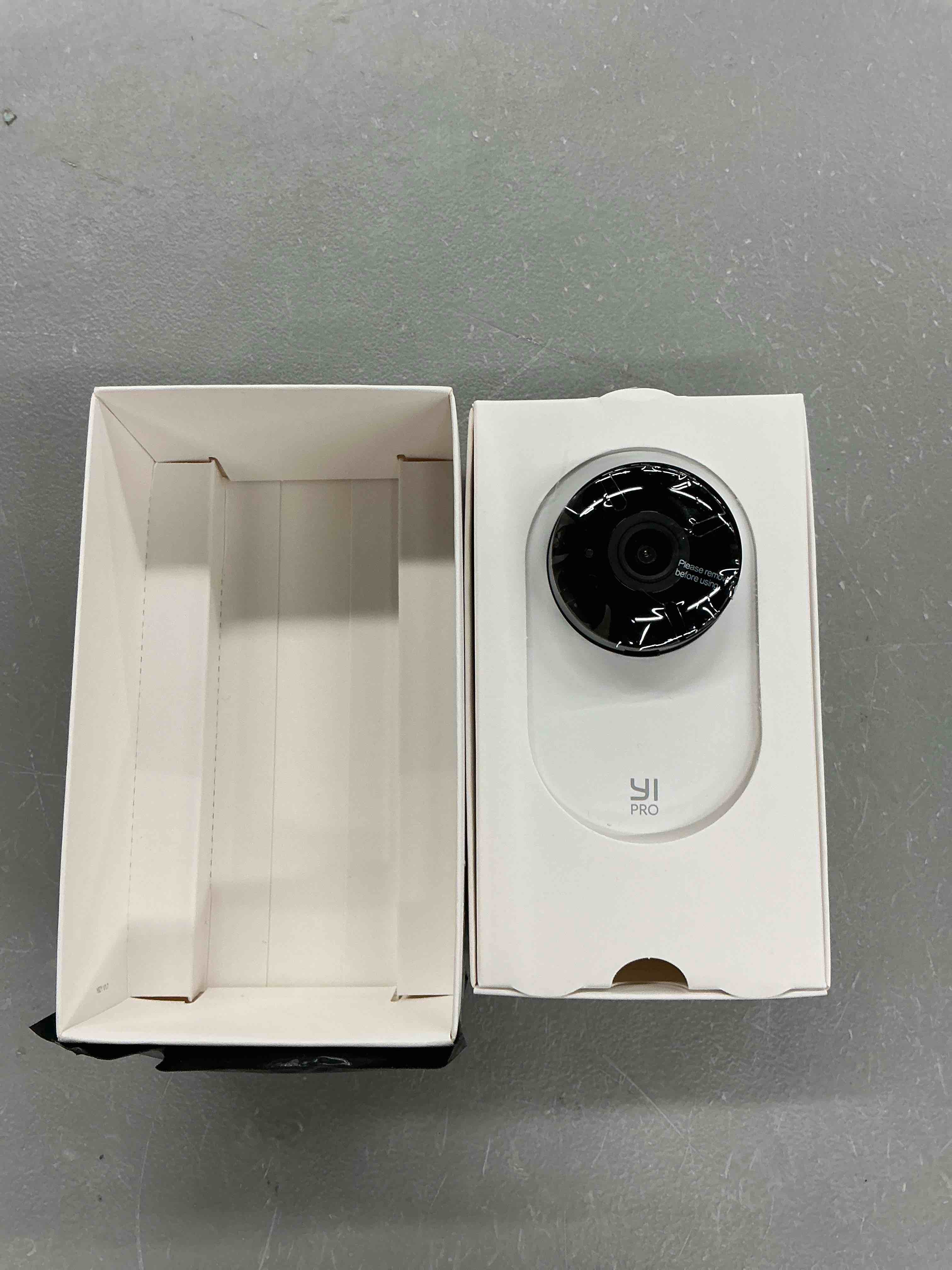 Condition photo showing Good Condition for yi 2k indoor security camera with adhesive mount, 2-way audio, ai human/vehicle/pet detection, alerts, night vision, wall/window mount, baby/pet monitor, compatible with alexa & google assistant 1pc