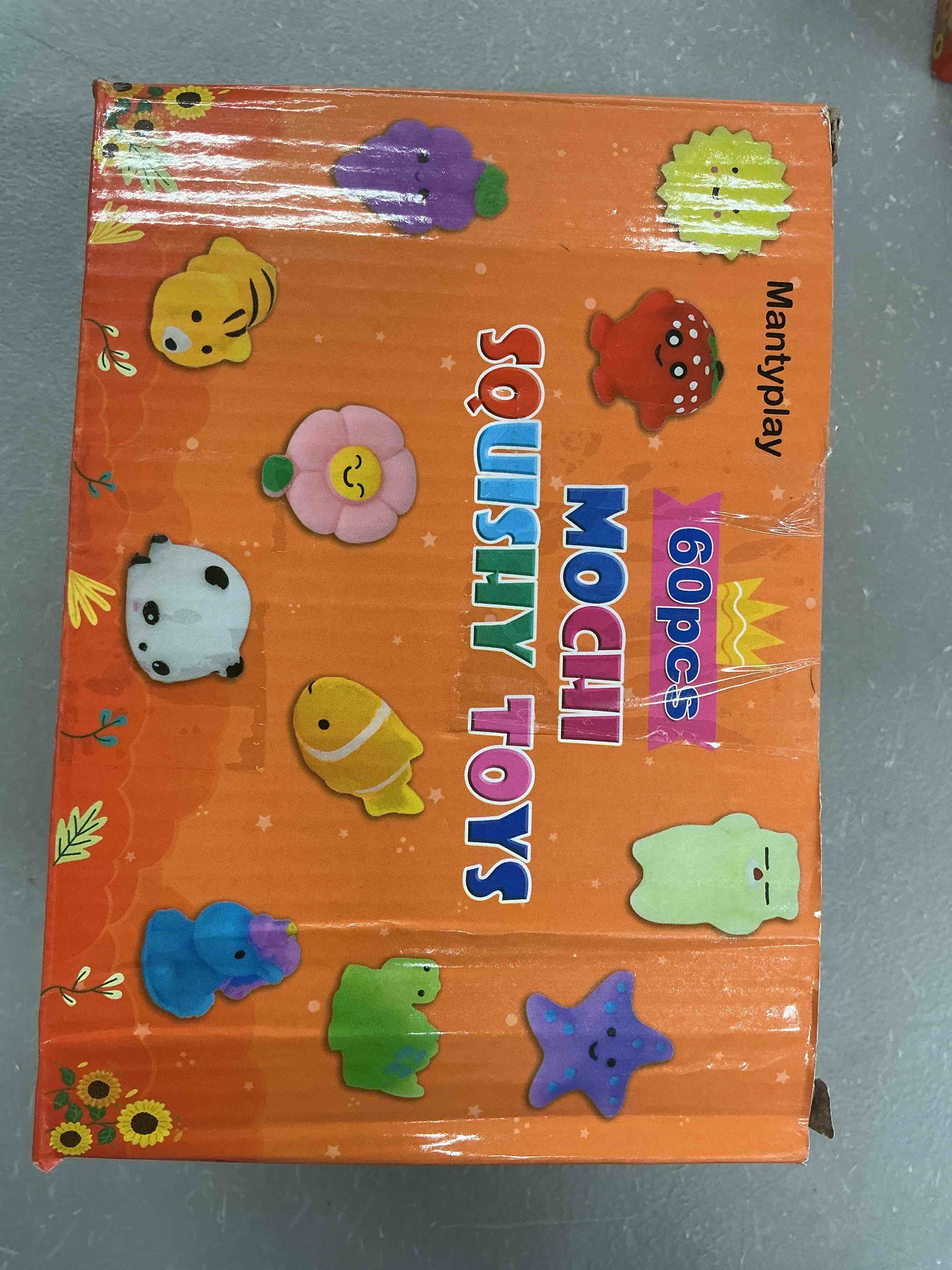 Condition photo showing New/Like New for 60 pack mochi squishy toys, kawaii mini animal squishies for kids treasure box classroom prizes birthday party favors goodie bag stuffers pinata easter egg fillers sensory fidget toys xmas gift 60 pcs