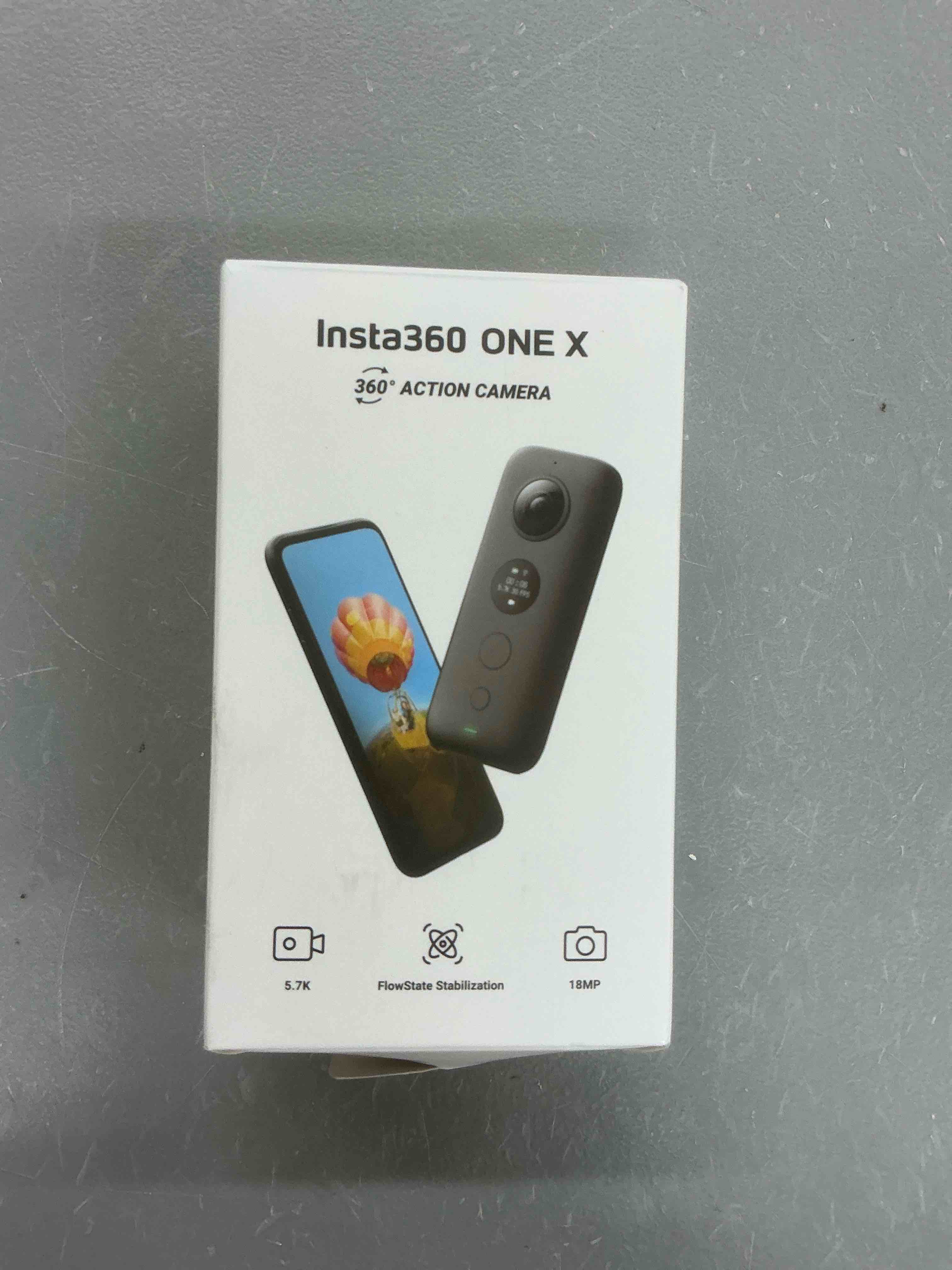Condition photo showing Good Condition for insta360 one x action camera 360 degree 5.7k 18mp stabilization real time wifi transfer sports video construction documentation