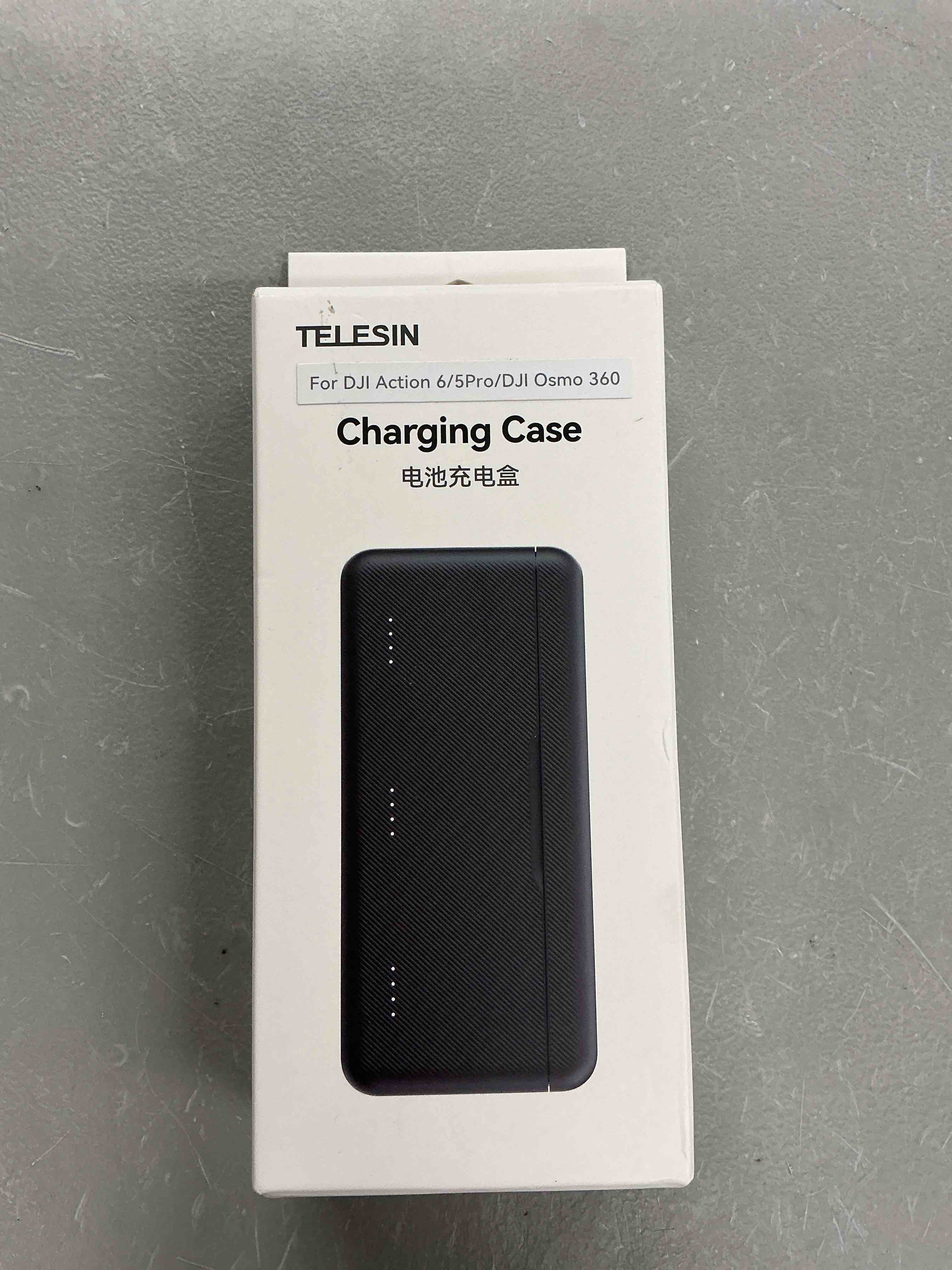 Condition photo showing New/Like New for telesin osmo action 6 5 pro battery charger for dji action 5 pro/action 6 triple slot pd 30w fast charging case with type-c cord batteries case fully compatible with dji osmo action 5 pro battery