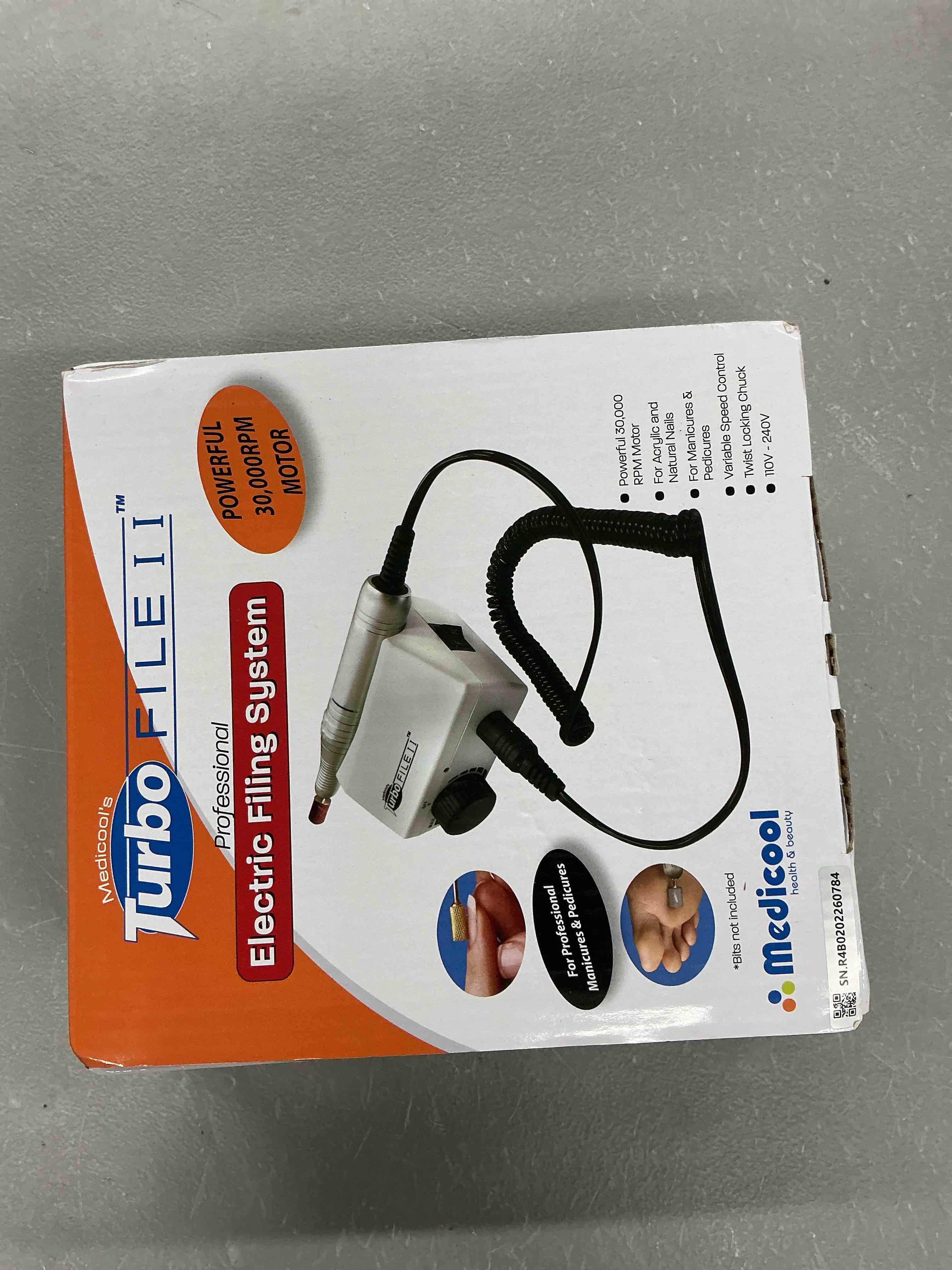Condition photo showing Good Condition for medicool turbo file ii professional electric mani and pedi nail filing system