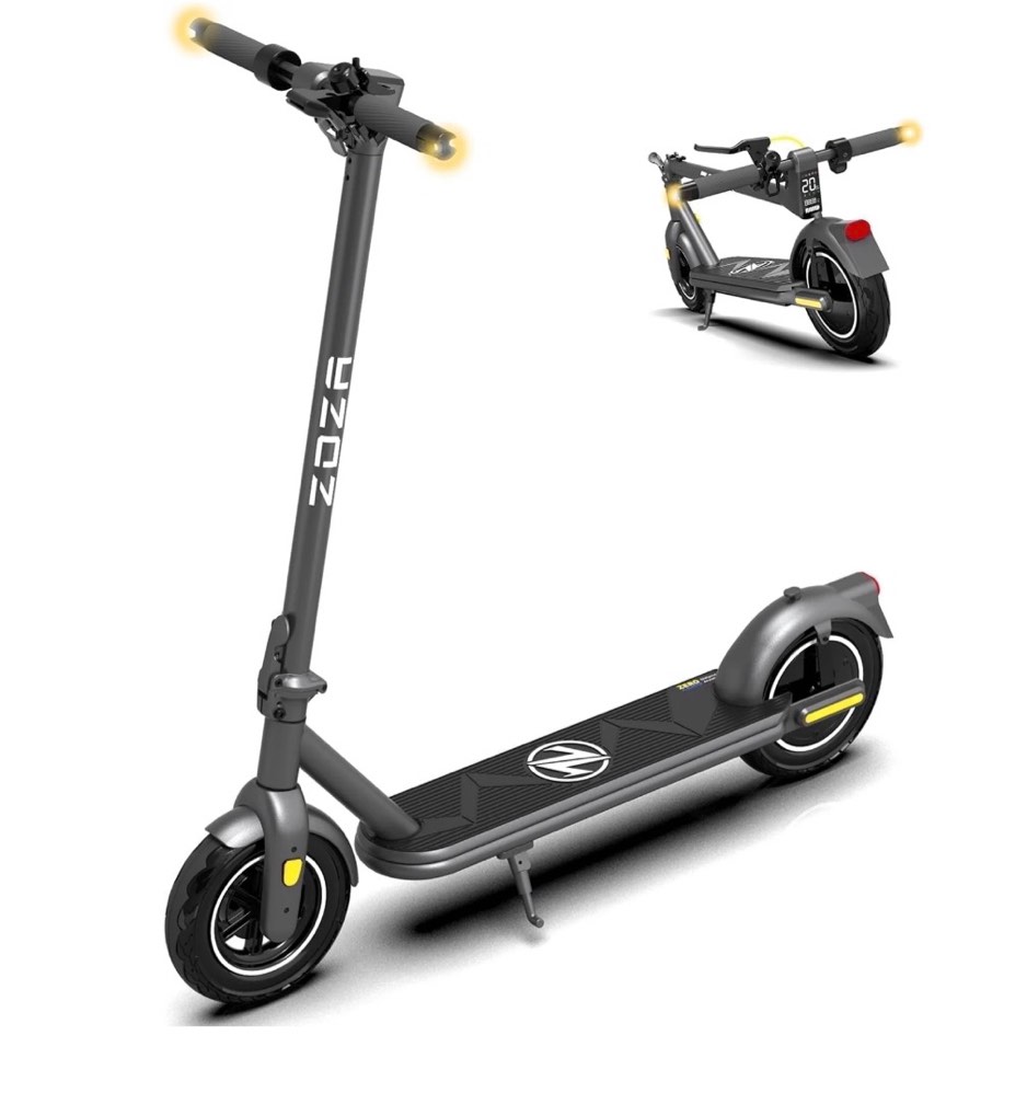 zdza 500w electric scooter, 20mph 10"tire escooter with turn signal, foldable commuting electric scooter for adults 10.4ah