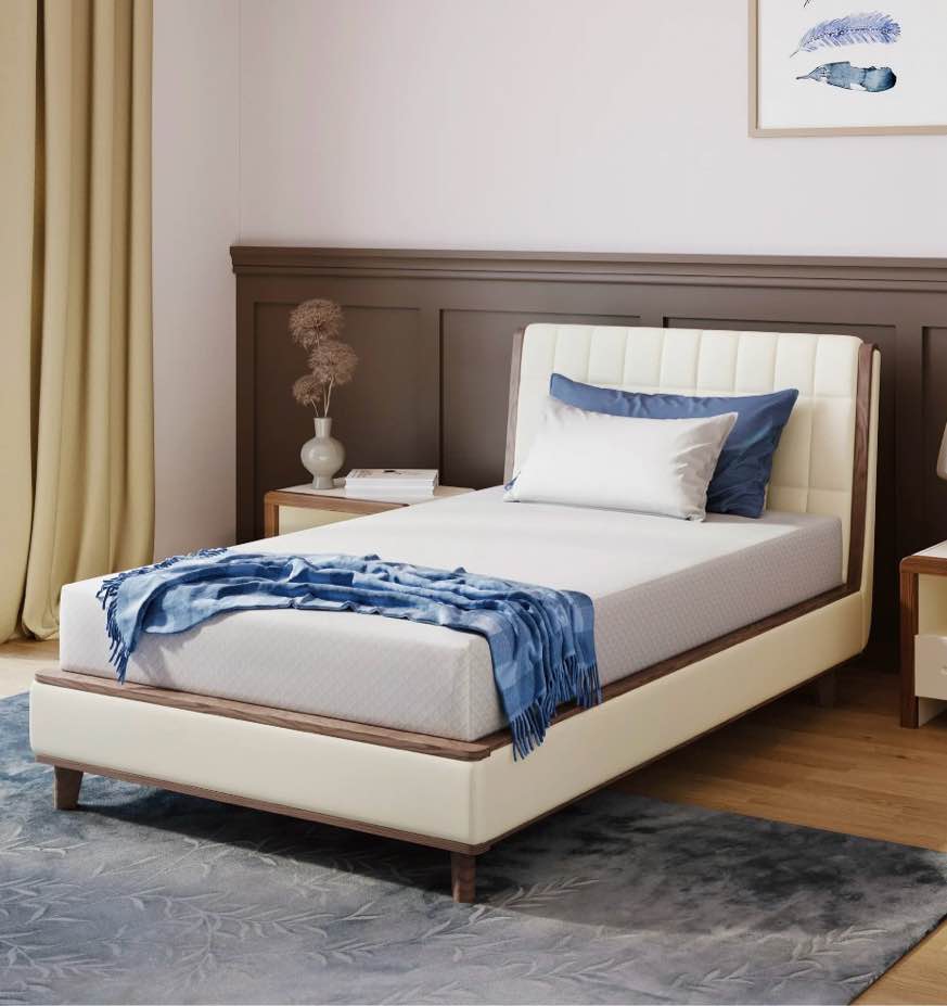 arctus 8“ twin mattress, gel memory foam twin size mattress in a box, medium firm