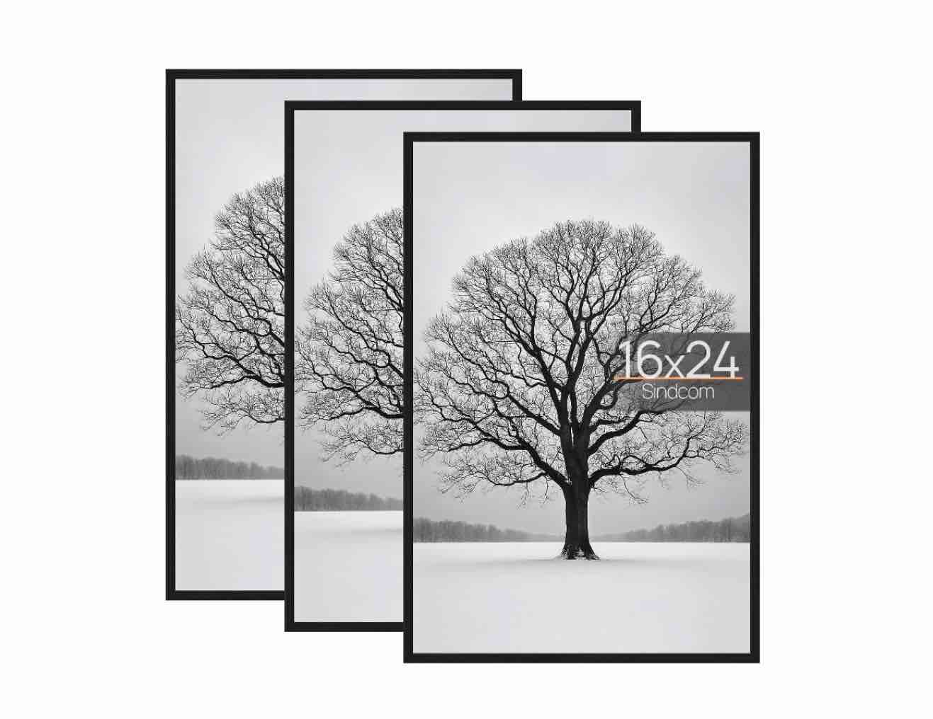 sindcom 20x30 picture frames  gallery wall poster frames set of 3  black