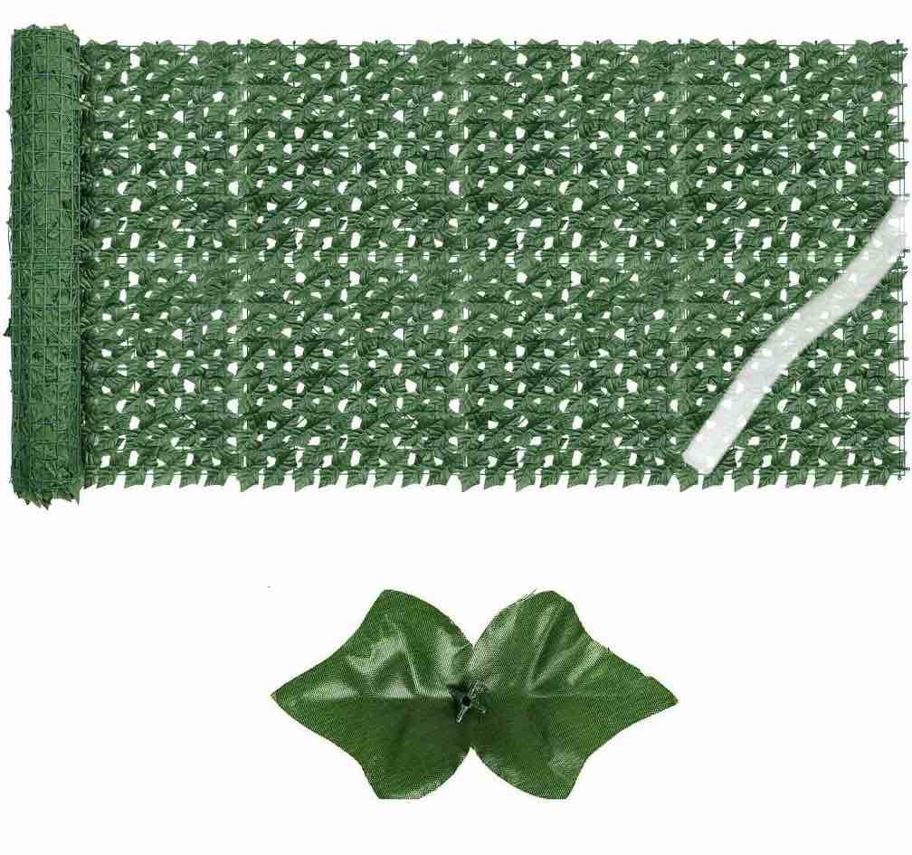 jinyi artificial ivy privacy fence screen 40"x118" uv-anti fake leaves plant vine ideal for indoor outdoor garden decor