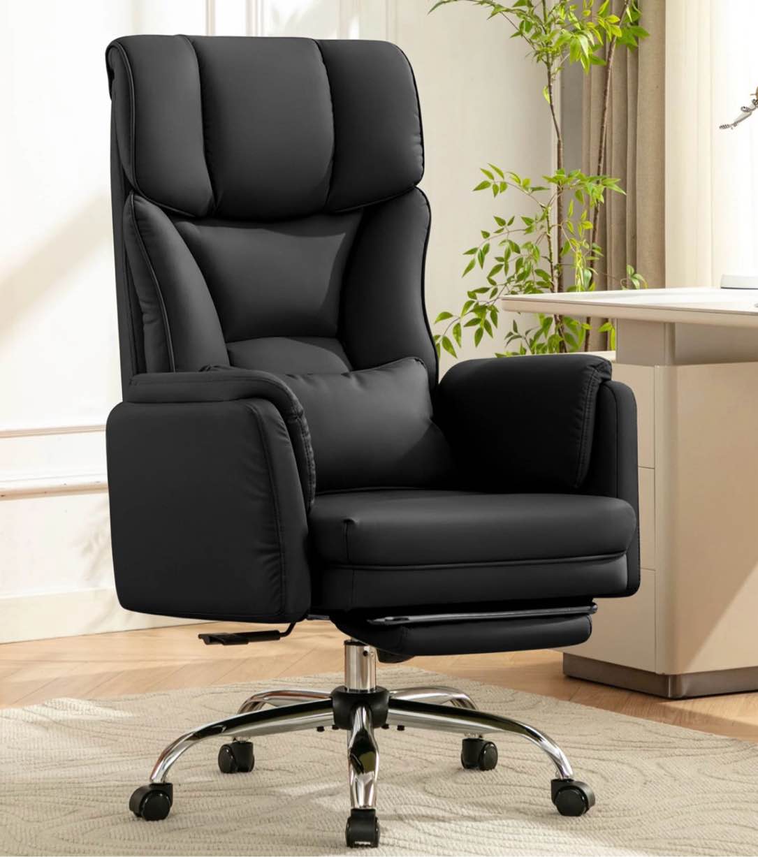 big and tall executive office chair with ergonomic lumbar support 6088