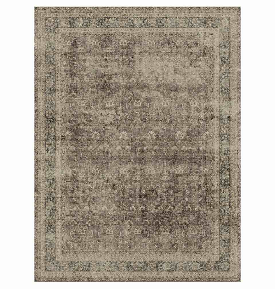 berthmeer 9’x12  large vintage area rugs clearance for living room bedroom office dining room farmhouse golden brown oriental rugs non slip traditional distressed rugs