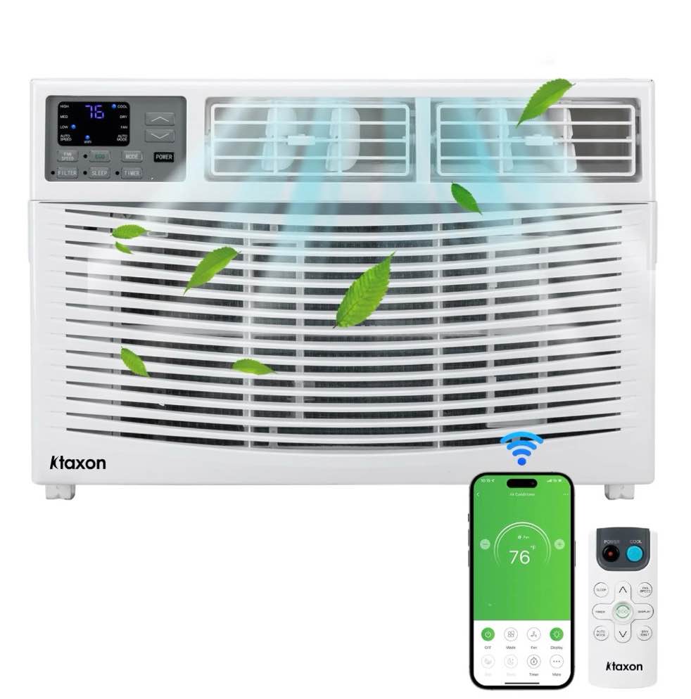 ktaxon 24000btu window air conditioner with wifi and eco mode for medium rooms