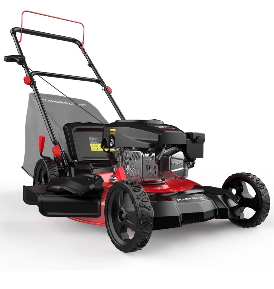 powersmart 21 144cc gas push lawn mower with 6-position height adjustment
