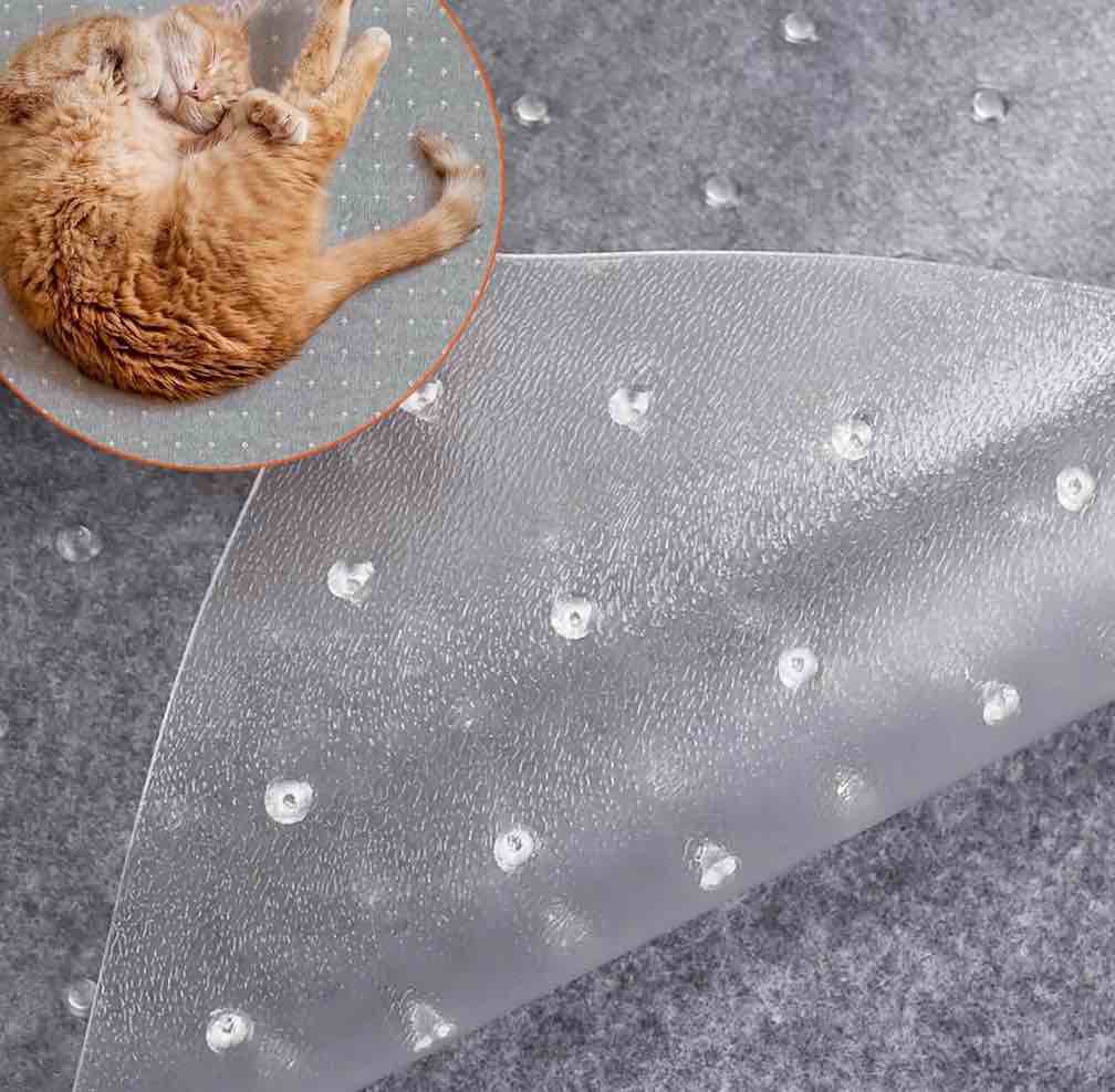 WANLISELL Clear Carpet Protector  72  x 36  Vinyl Plastic Floor Runner  Non-Slip Runner Prevent Carpet Rugs