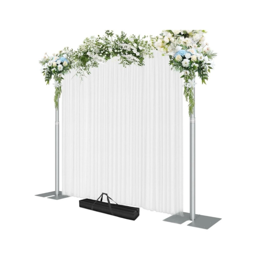 emart heavy duty backdrop stand 10x12ft adjustable metal background frame with 9.26lb steel base