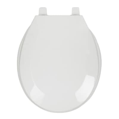 project source wood white round toilet seat