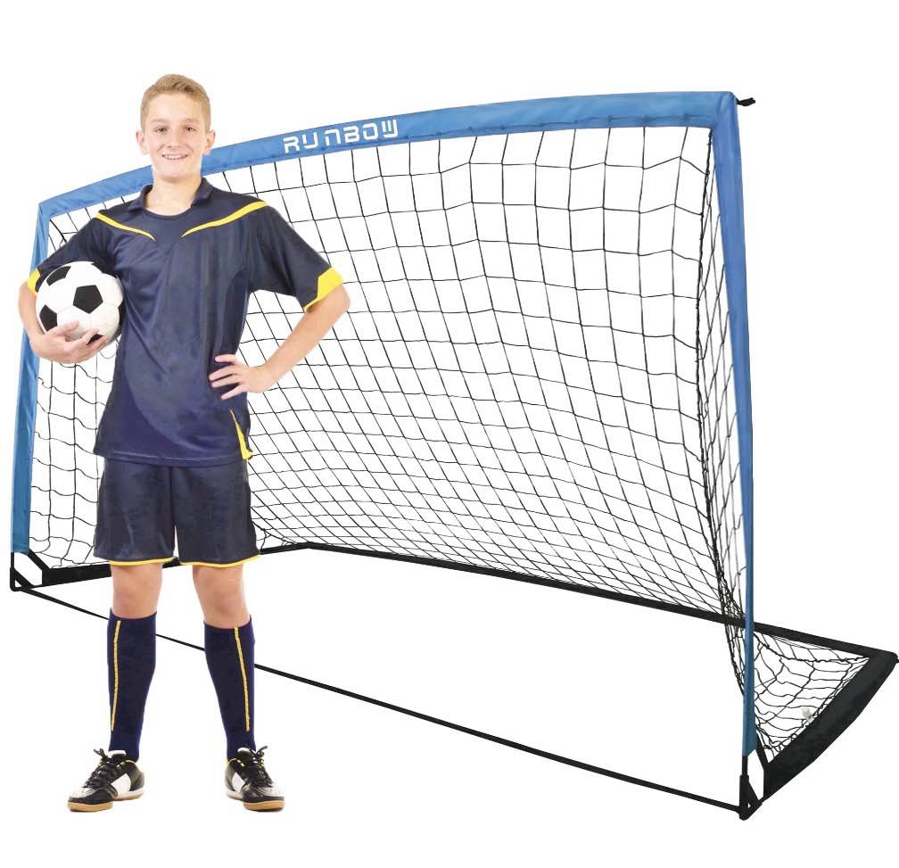 RUNBOW 9x5 ft Portable Kids Soccer Goal for Backyard Goals Adult Junior Soccer Net with Carry Bag