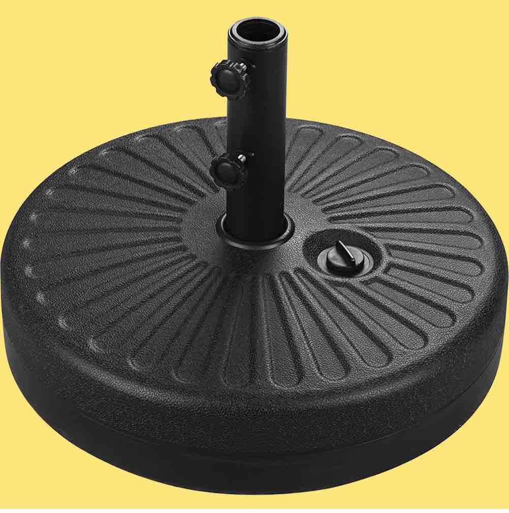 autlaycil water filled patio umbrella base heavy duty market umbrella stand black