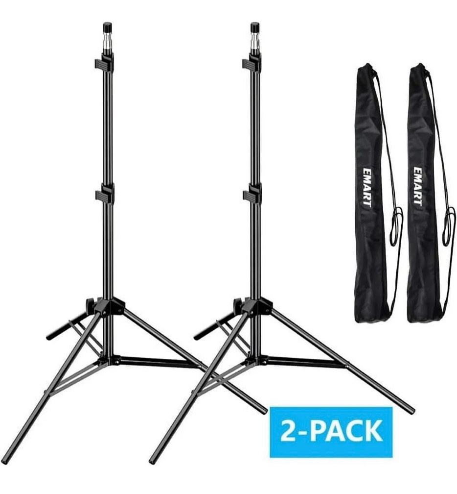 emart 7ft light stand, photo studio tripod stand for speedlight, softbox, umbrella, strobe light, camera, 2 pack ?