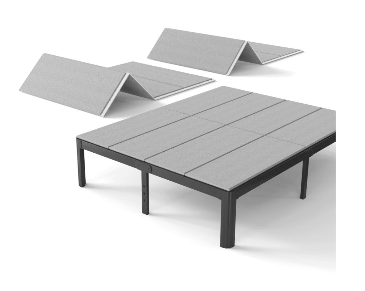 uliesc 8mm bunkie board king size, fully assembled, low profile bed support king