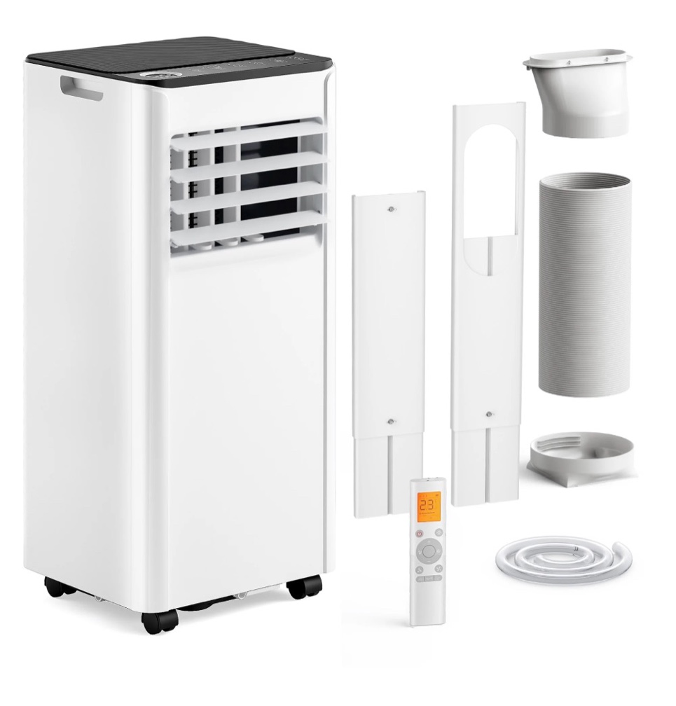 simzlife portable air conditioner 8000 btu portable ac unit up to 550 sq white
