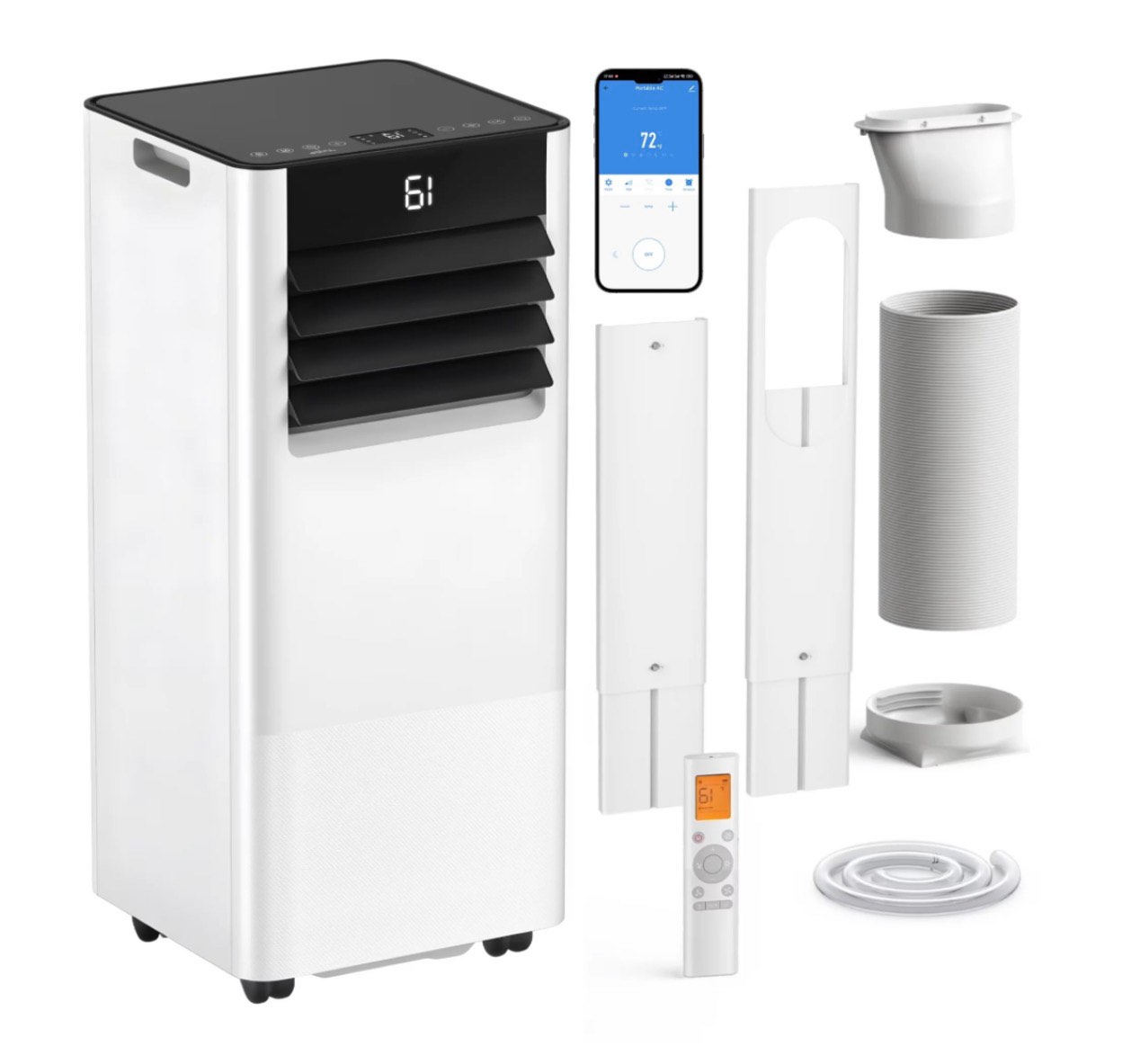 simzlife portable air conditioner 10000 btu portable ac unit up to 550 sq white