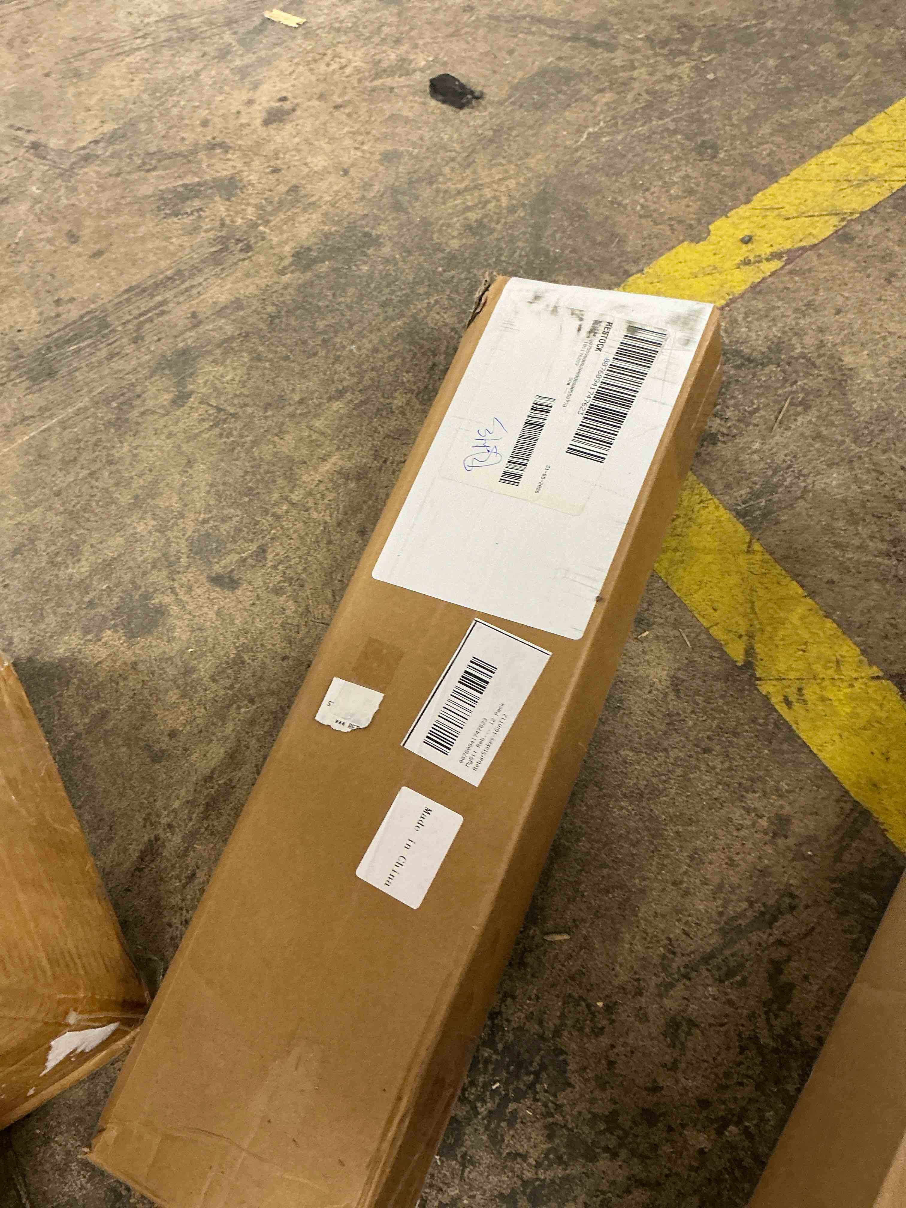 Condition photo showing New/Like New for mysit rebar stakes 16 inch metal spikes for asphalt 1/2 inch diameter threaded galvanized steel ground anchors  ground stakes heavy duty for speed bump  parking curb and tent (12 pack)