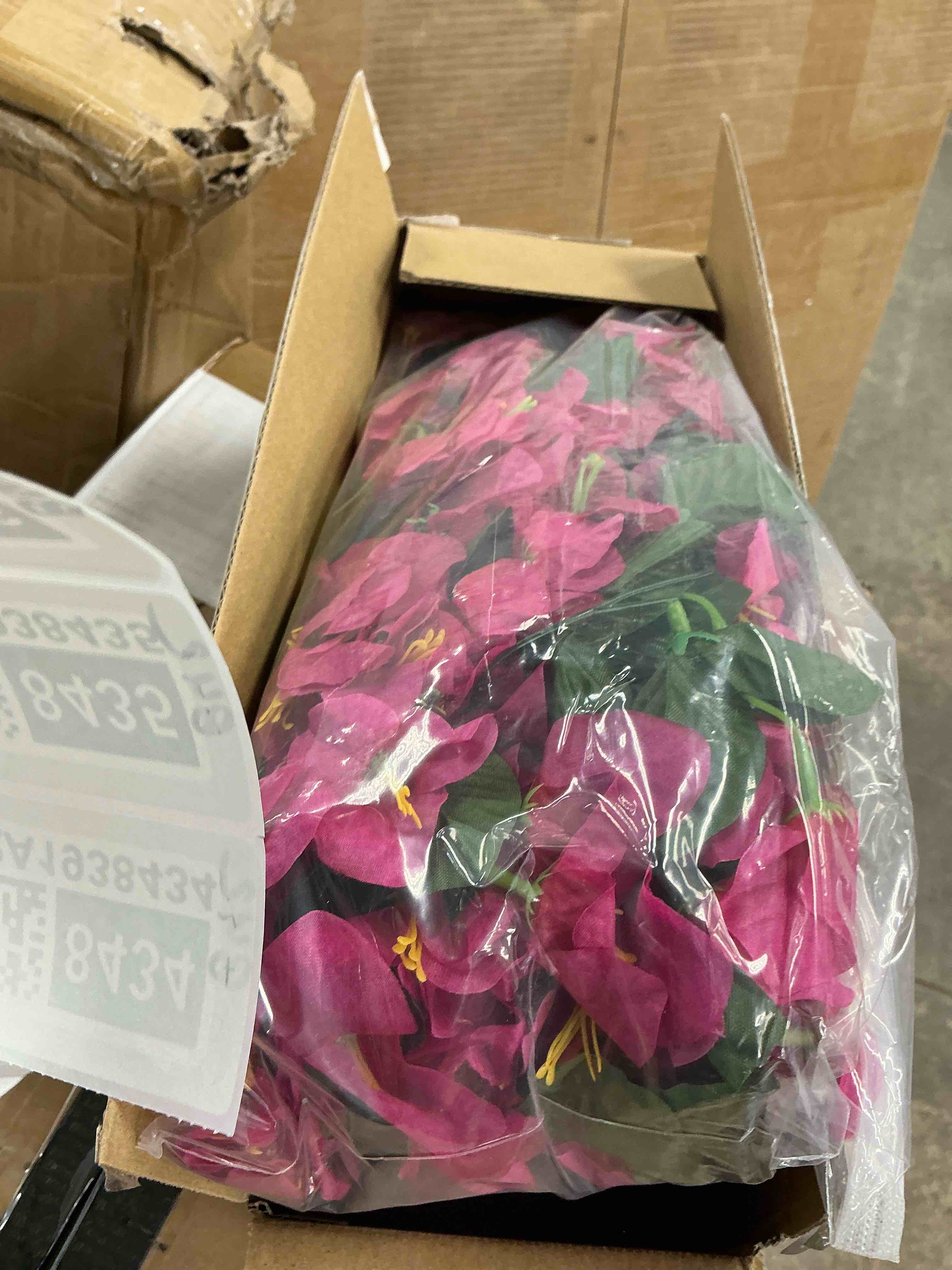 Condition photo showing New/Like New for waipfaru artificial bougainvillea flowers plants for outdoors decoration,2 pcs uv resistant hanging flowers for front door porch planter urn patio garden decor
