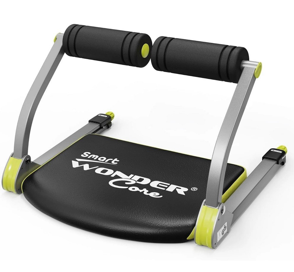 wonder core smart ab machine ab workout equipment sit up machine & exercise equipment ab crunch machine for stomach workout ab core trainer abdominal machine for home gym foldable 265 lb green
