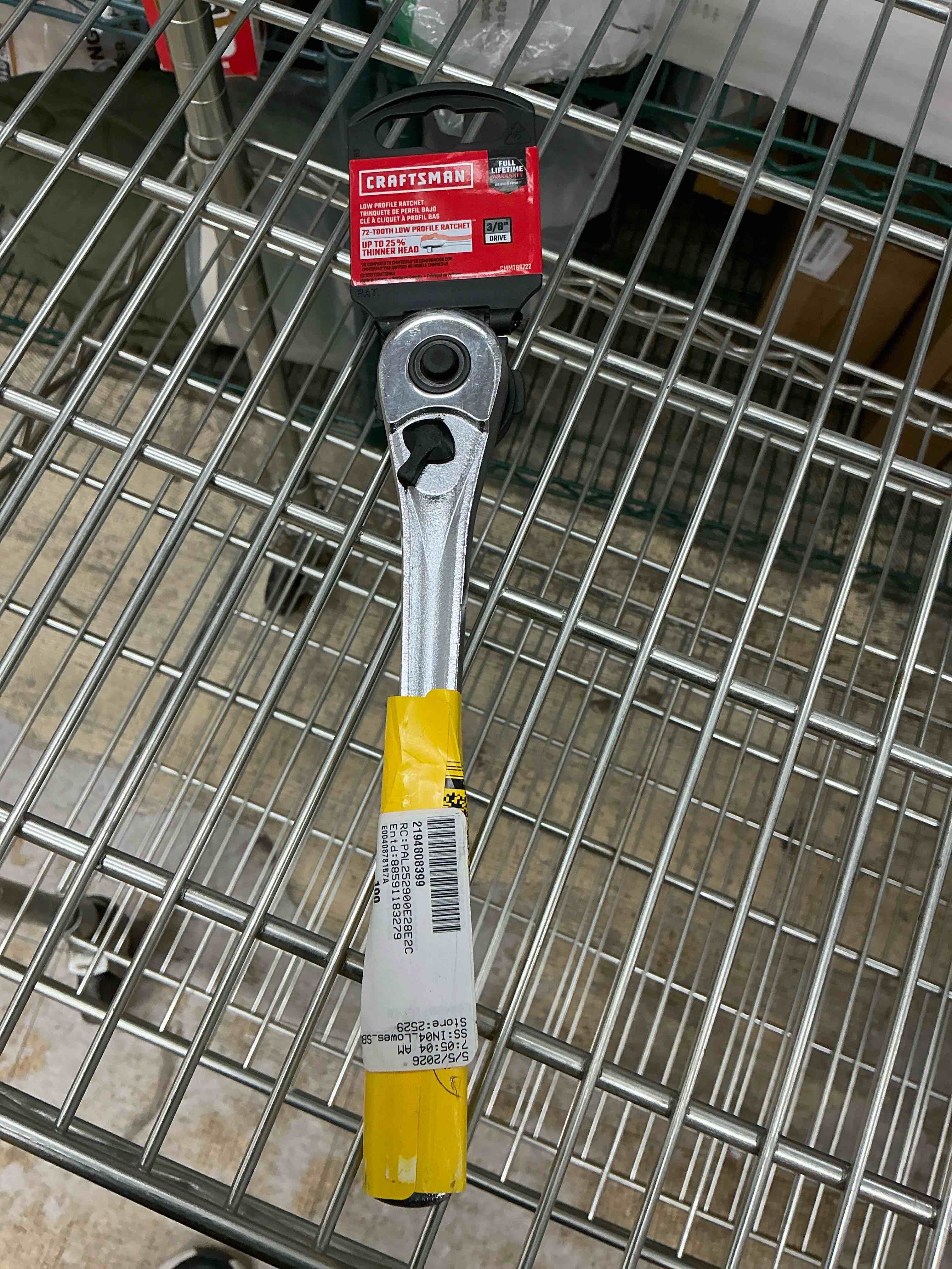 Condition photo showing Good Condition for craftsman low profile ratchet, 3/8 inch drive, 72 tooth (cmmt86722) 1 piece