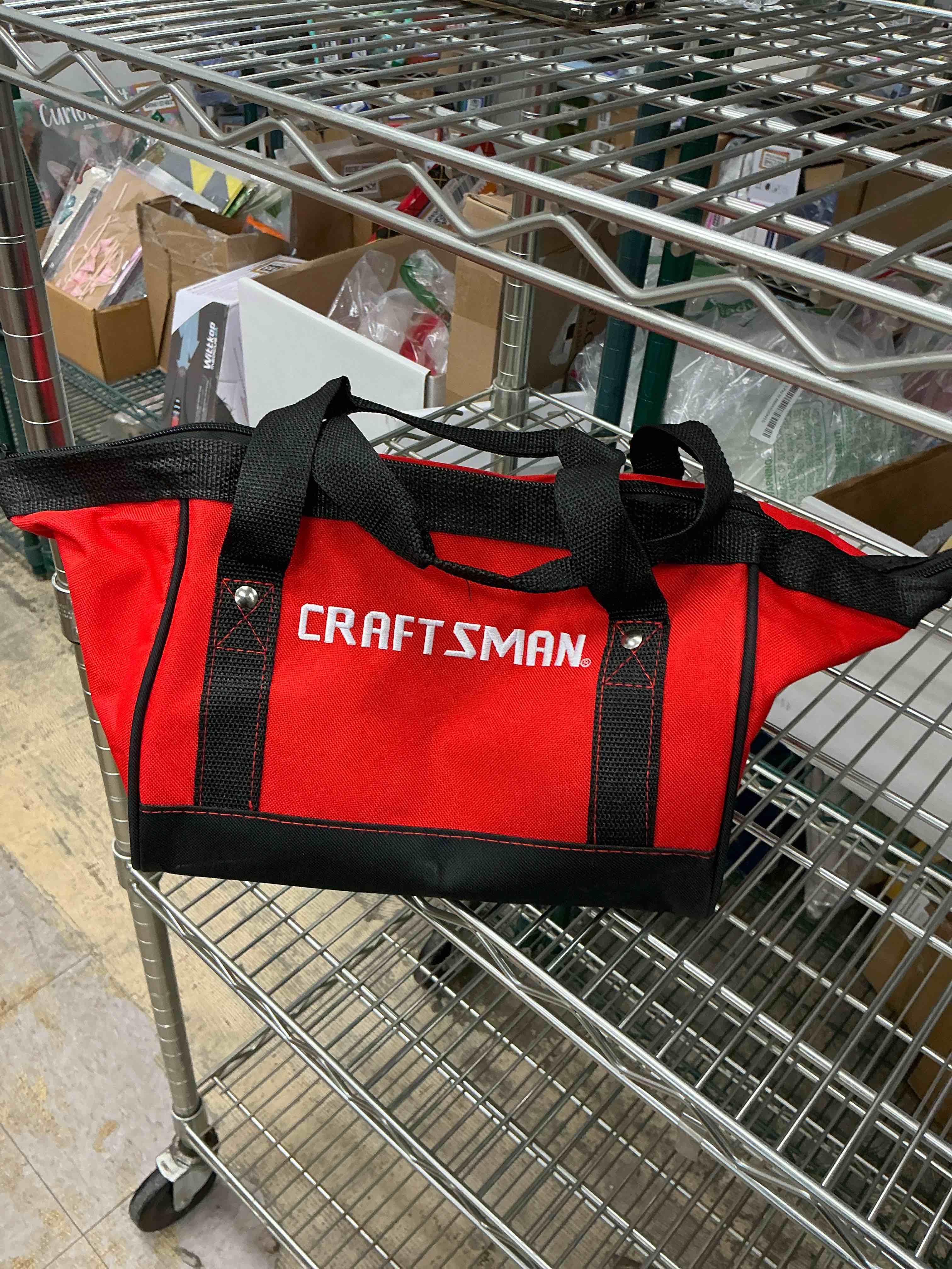 Condition photo showing New/Like New for craftsman tool organizer tool bags, 12" x 9"