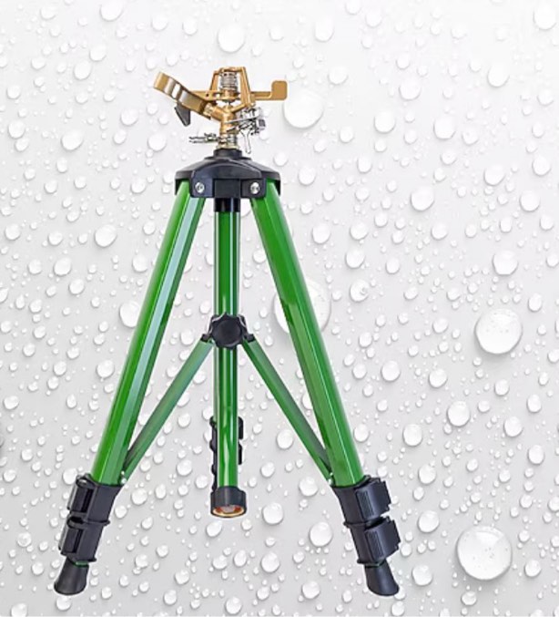Condition photo showing Good Condition for orbit sprinkler 5000-sq ft impulse tripod lawn sprinkler