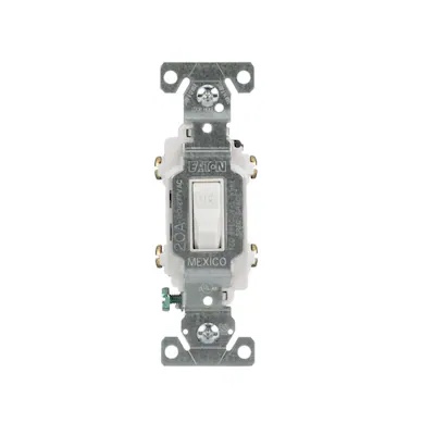 Condition photo showing Good Condition for eaton 20-amp double pole toggle light switch , white
