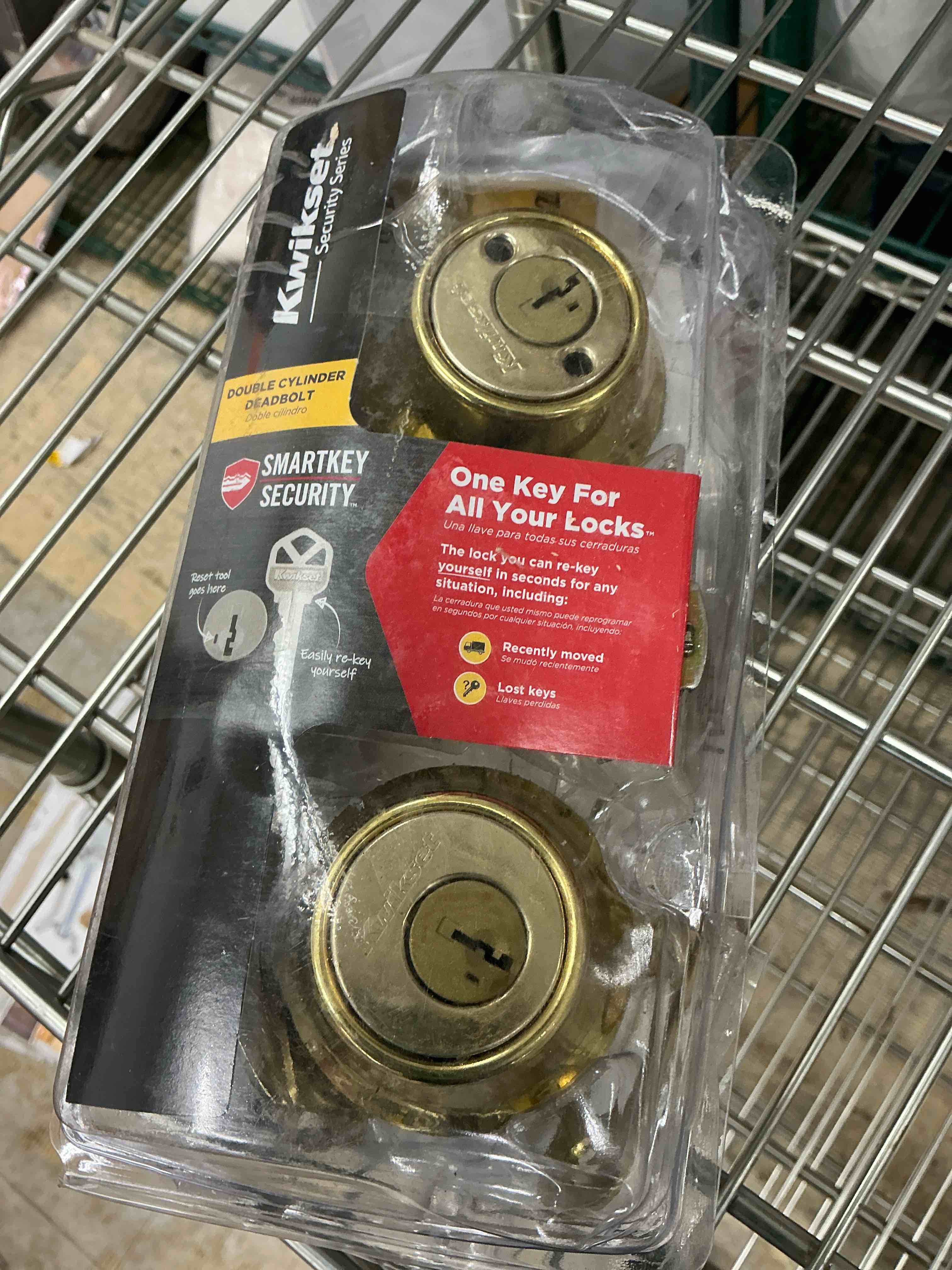 Condition photo showing Good Condition for kwikset 665 3 smt cp rcal rcs k6 security double-cylinder deadbolt  polished brass - quantity 1