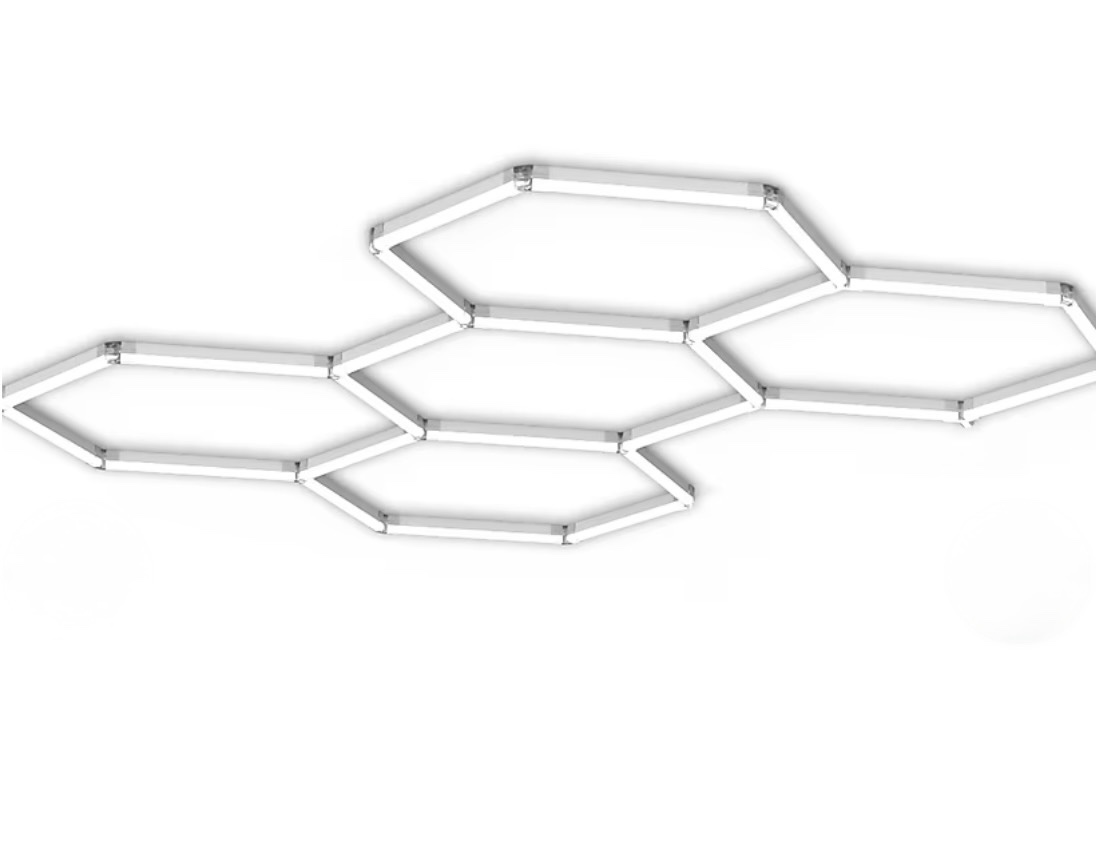 Cree Lighting 5 Grid Modular Hexagon LED Utility Lights 800 -Watt EQ Specialty Cool white