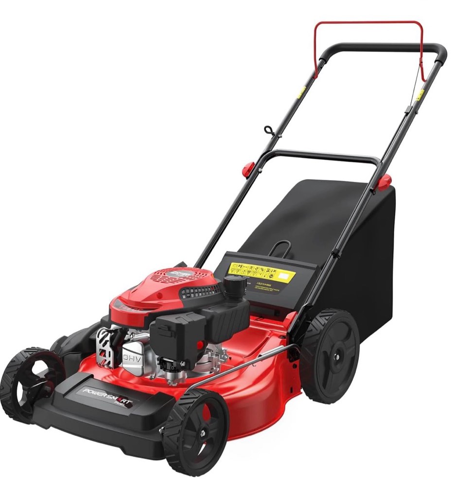 powersmart 21  144cc gas push lawn mower   with 6-position height adjustment