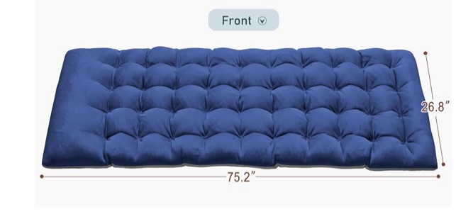Condition photo showing Good Condition for gvdv  mattress for folding camping cot for adults  - 75" x 28" cot, 1200d oxford portable cot bed camp travel guest, blue ((   mattress only ))